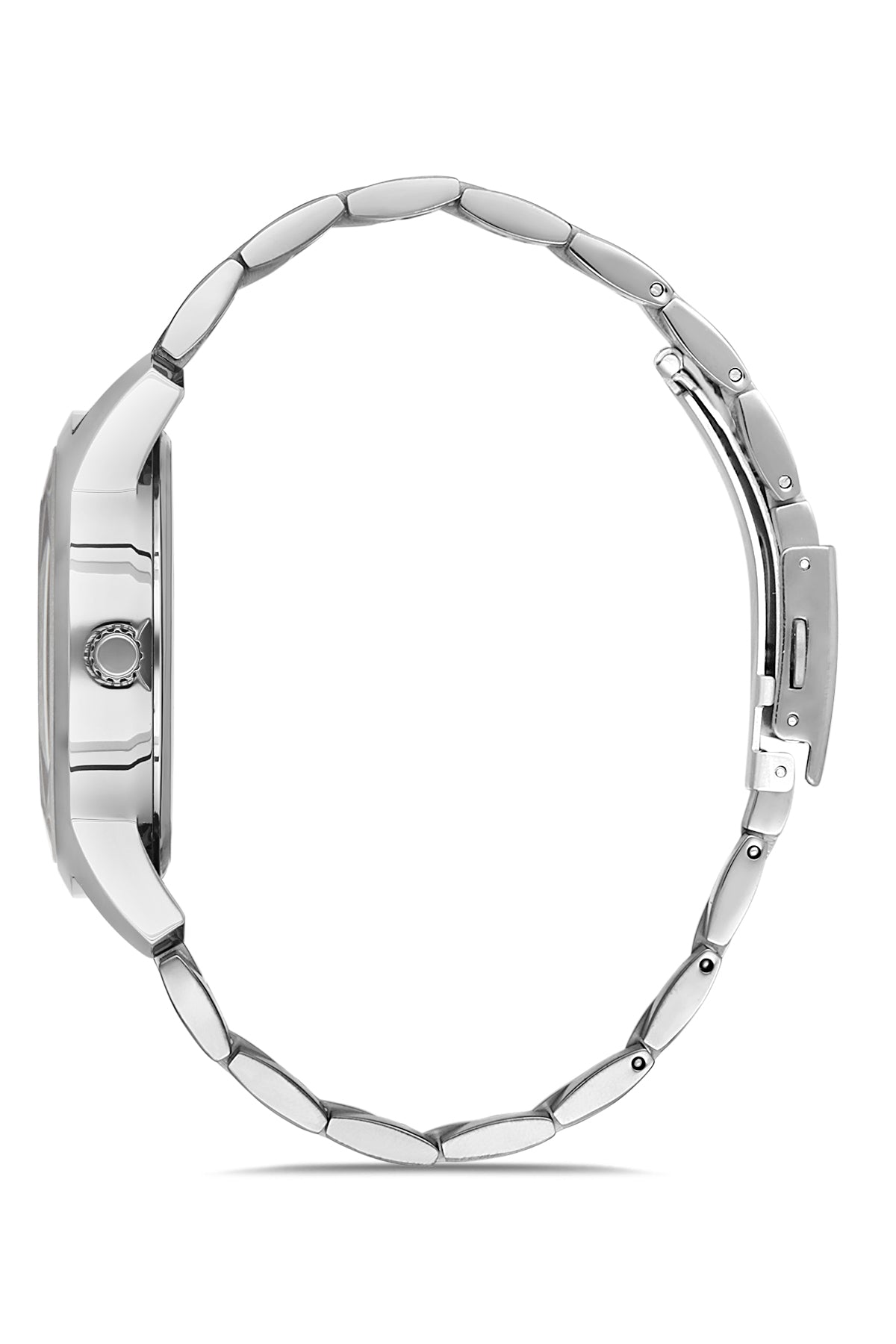 DAVID GUNER GÜMÜŞ KAPLAMALI SİYAH KADRANLI ERKEK KOL SAATİ DG-8186GA-A2