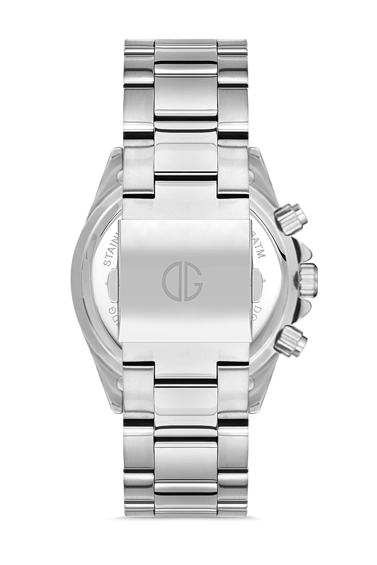 DAVID GUNER Siyah Kadranlı Gümüş Kaplamalı Erkek Kol Saati - DG-8252GA-A2