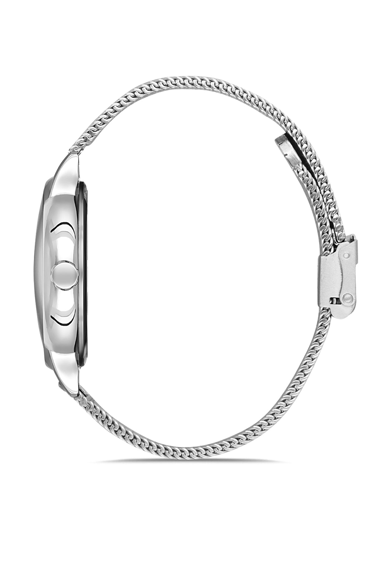 DAVID GUNER GÜMÜŞ KAPLAMALI SİYAH KADRANLI ERKEK KOL SAATİ - DG-8269GC-A2