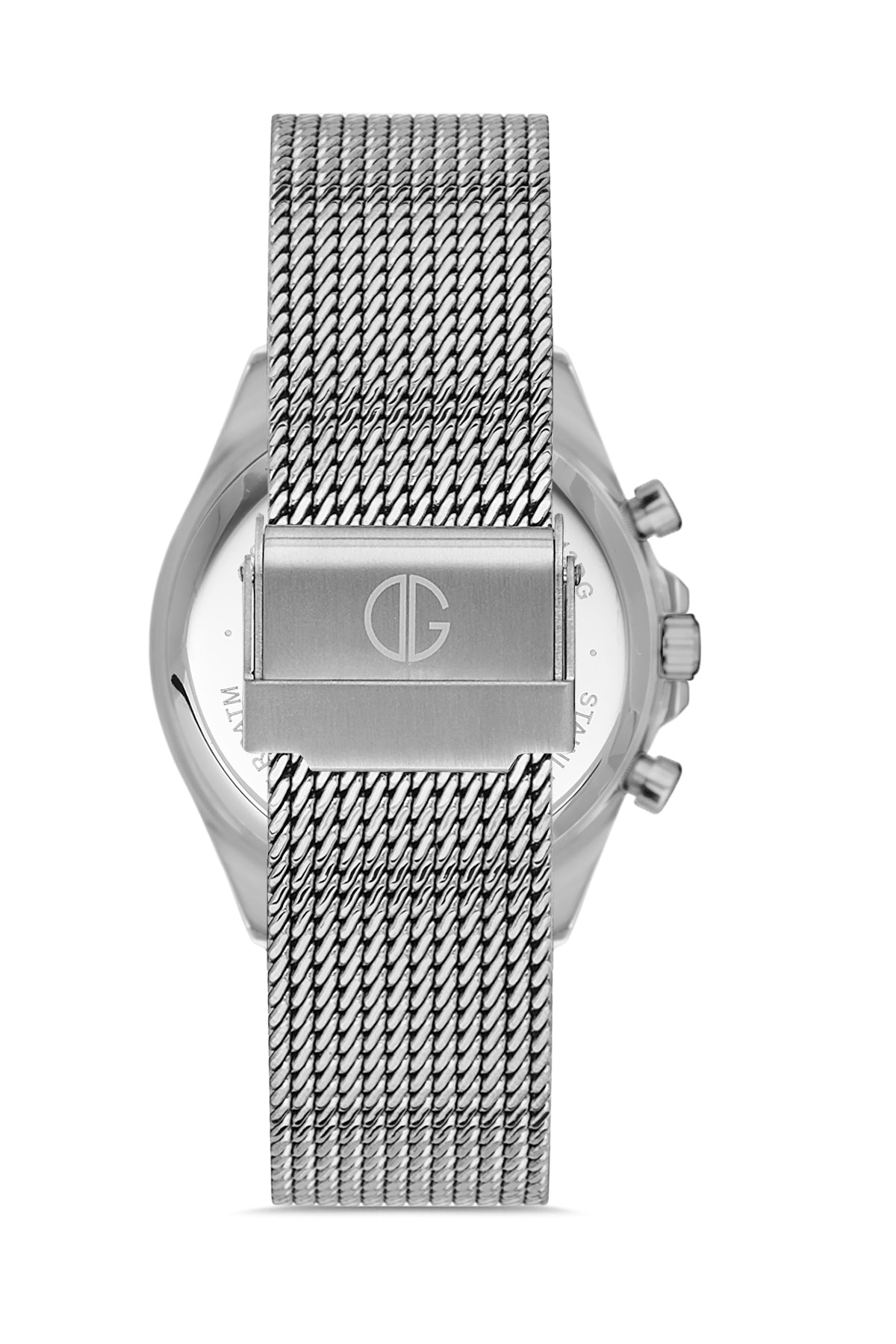 DAVID GUNER GÜMÜŞ KAPLAMALI SİYAH KADRANLI ERKEK KOL SAATİ - DG-8323GC-A2