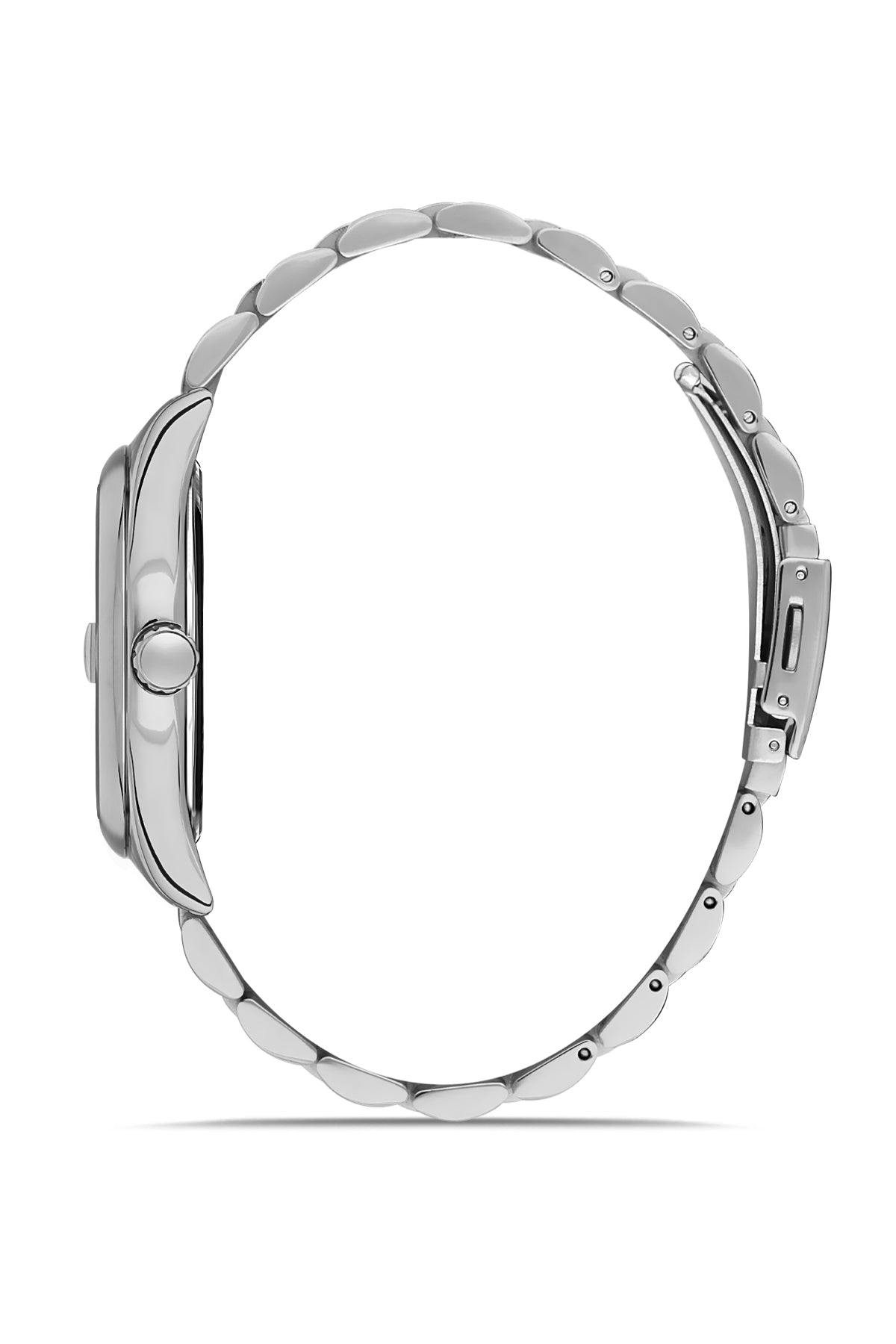 DAVID GUNER GÜMÜŞ KAPLAMALI SİYAH KADRANLI ERKEK KOL SAATİ - DG-8390GA-A2