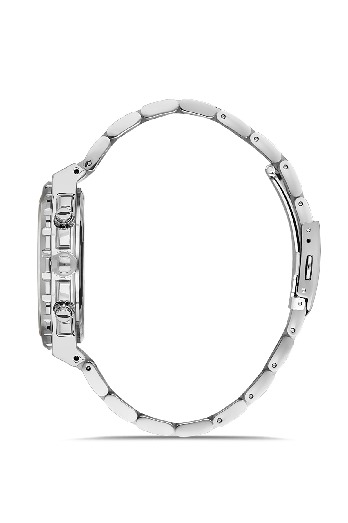 DAVID GUNER Gümüş Kaplamalı Siyah Kadranlı Erkek Kol Saati - DG-8410GA-A2