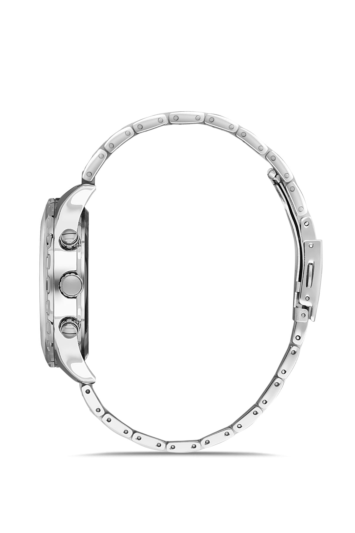 DAVID GUNER Gümüş Kaplamalı Siyah Kadranlı Erkek Kol Saati - DG-8427GA-A2