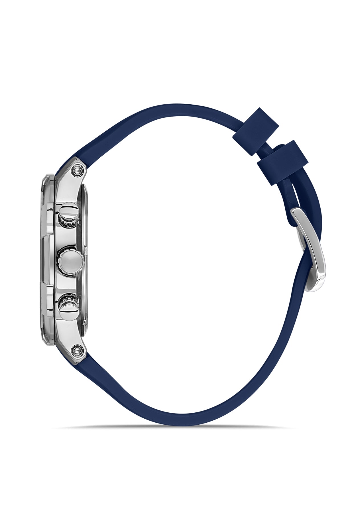 DAVID GUNER GÜMÜŞ KAPLAMALI SİYAH KADRANLI ERKEK KOL SAATİ - DG-8722GD-L2