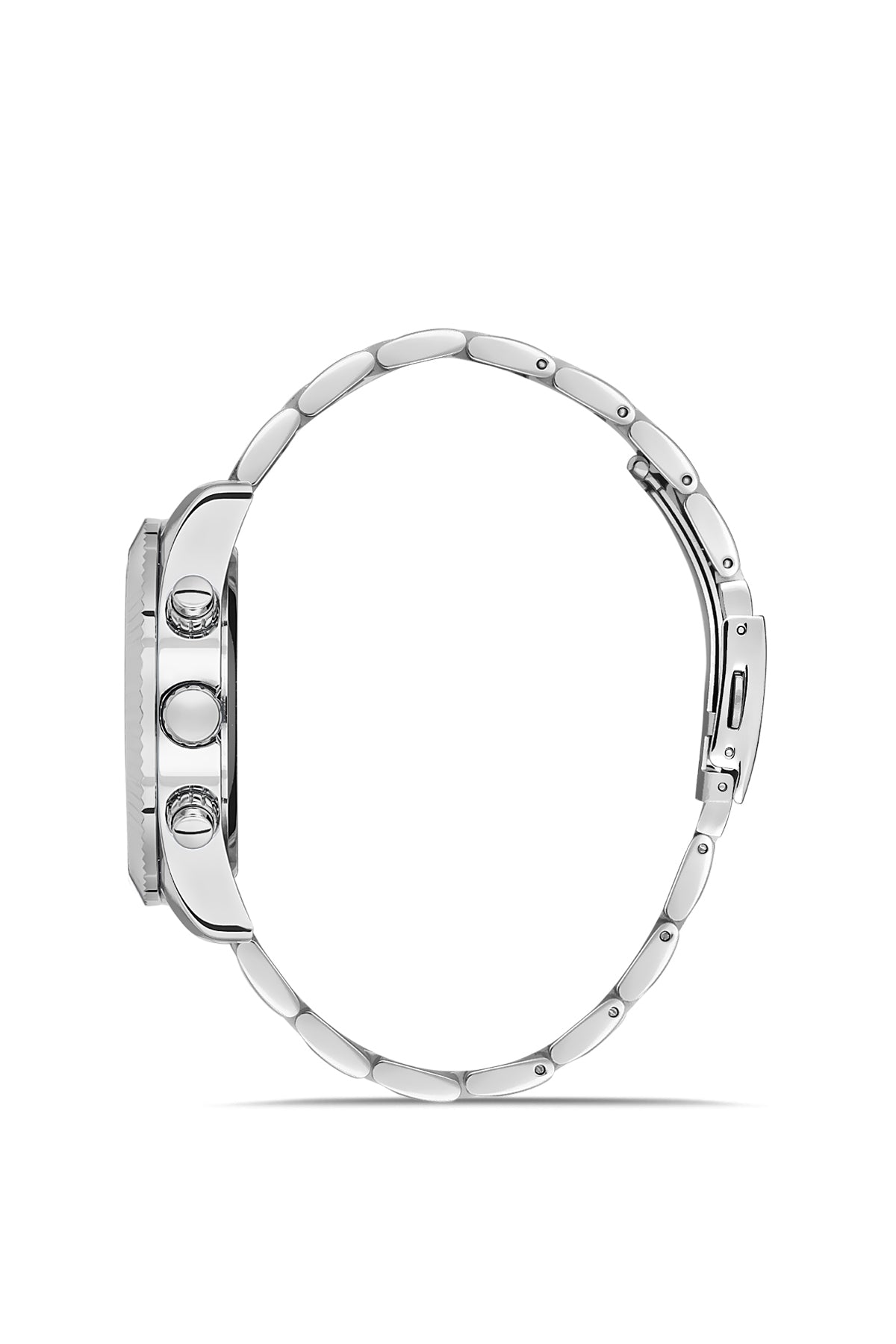 DAVID GUNER Siyah Kadranlı Gümüş Kaplama Erkek Kol Saati