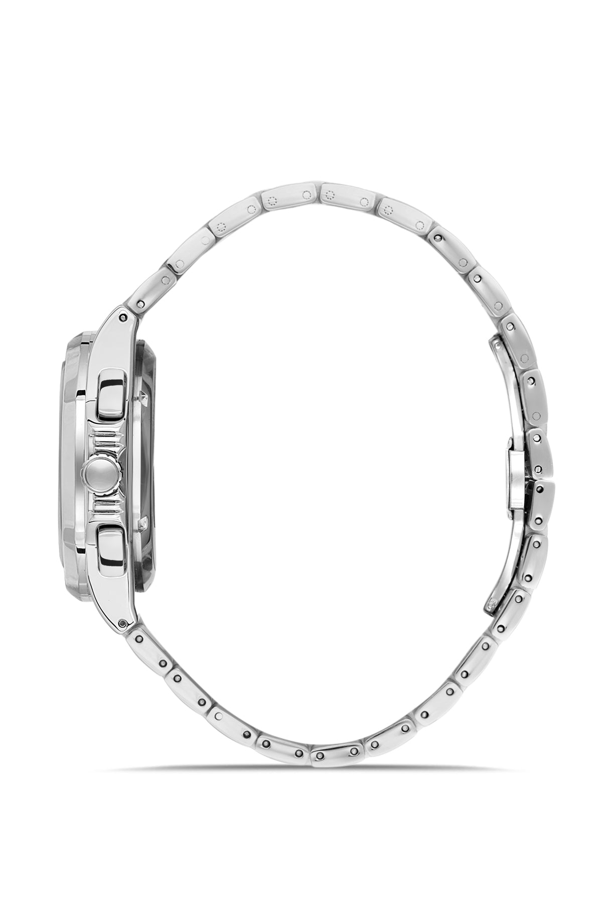 DAVID GUNER GÜMÜŞ KAPLAMALI SİYAH KADRANLI ERKEK KOL SAATİ DG-8756GA-A2