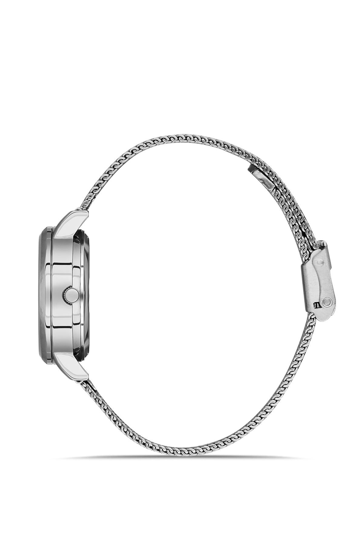 DAVID GUNER GÜMÜŞ KAPLAMALI SİYAH KADRANLI KADIN KOL SAATİ DG-8428LC-A2