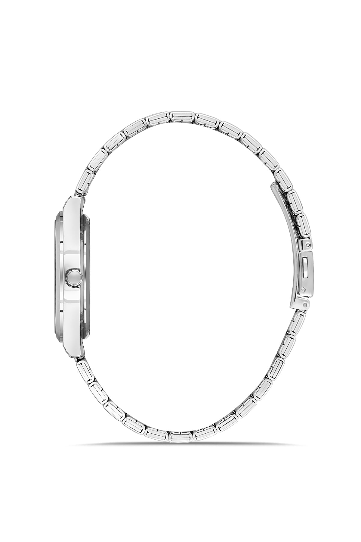 DAVID GUNER Gümüş Renk Siyah Kadranlı Takvimli Unisex Kol Saati