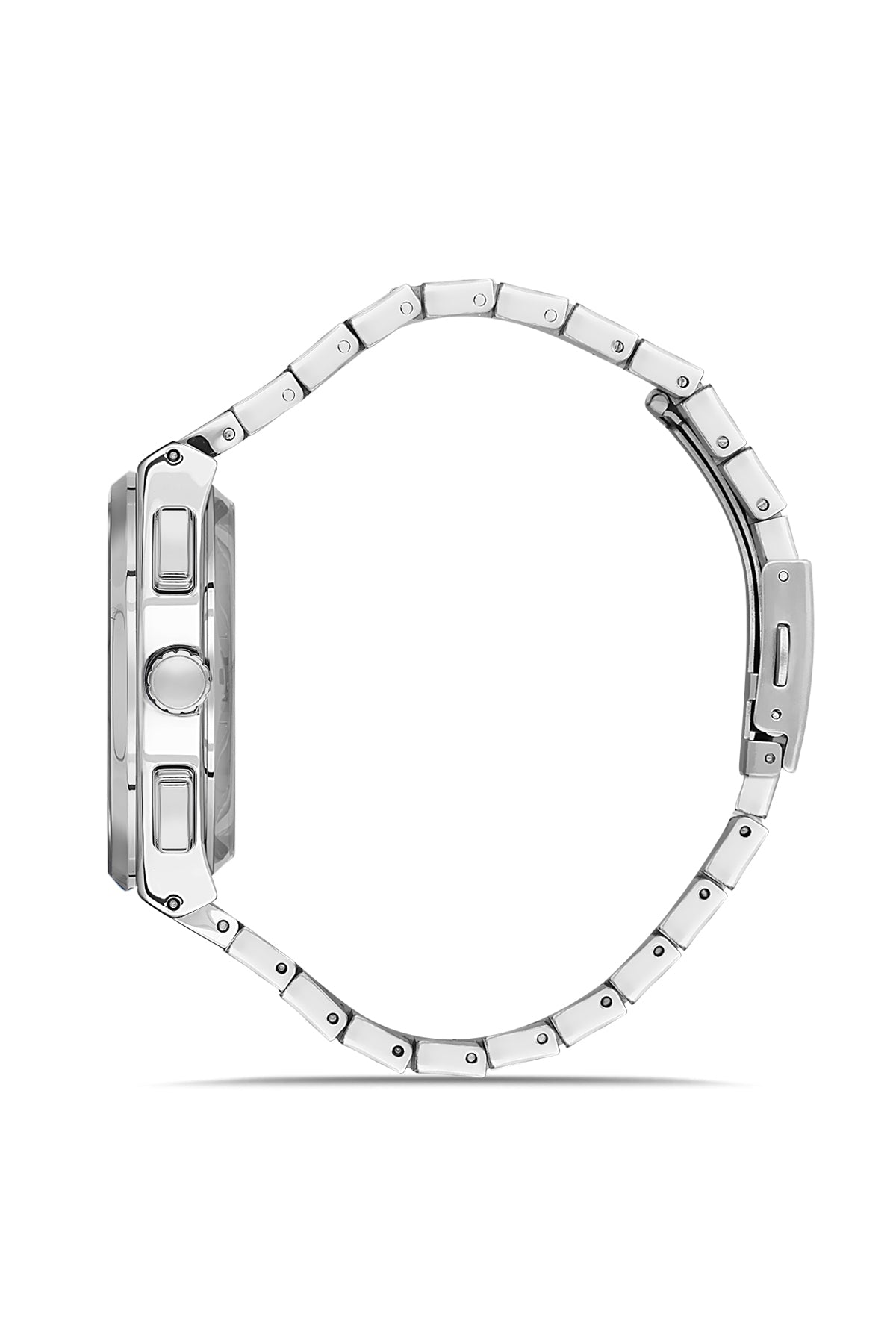 DAVID GUNER Gümüş Kaplamalı Somon Kadranlı Erkek Kol Saati - DG-8845GA-A16