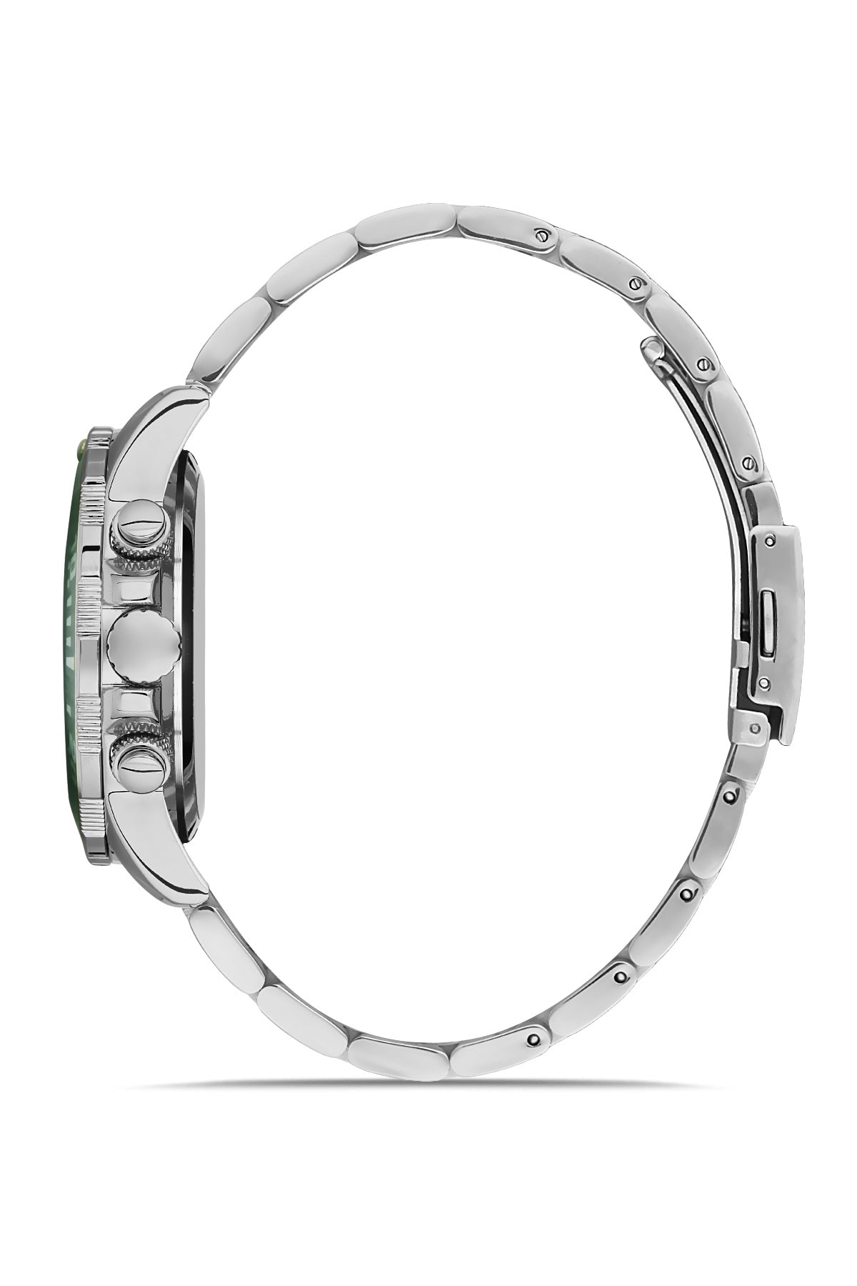 DAVID GUNER GÜMÜŞ KAPLAMALI YEŞİL KADRANLI ERKEK KOL SAATİ DG-8376GA-A10