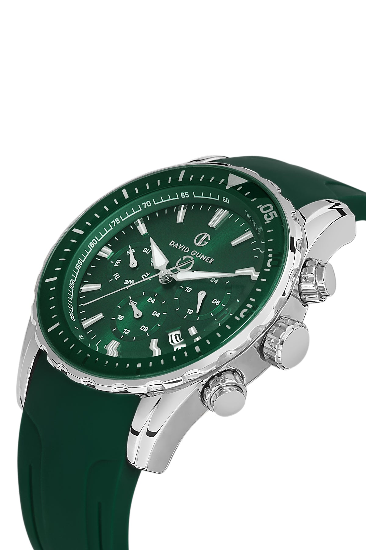 DAVID GUNER Multifunctional Silver Plating Men's Watch