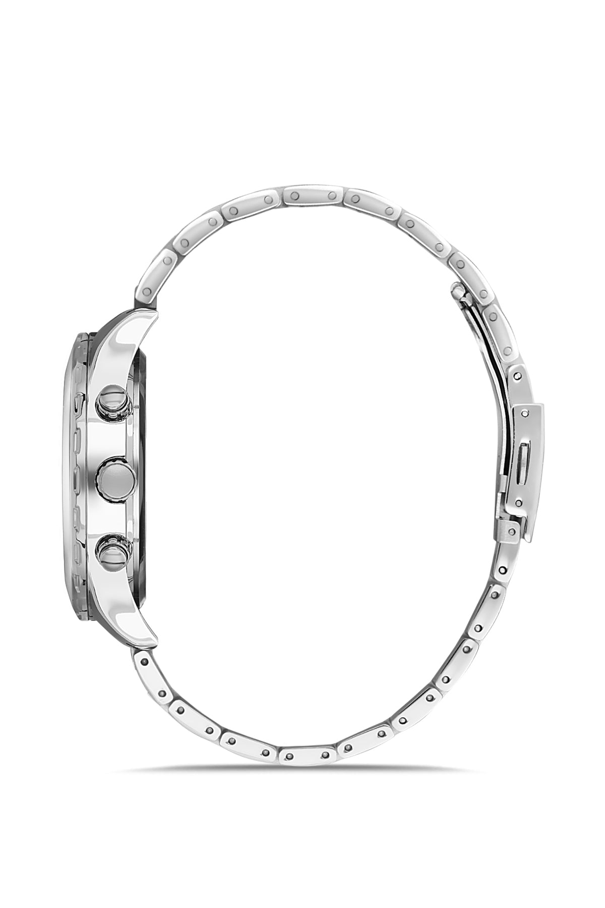 DAVID GUNER Gümüş Kaplamalı Yeşil Kadranlı Erkek Kol Saati - DG-8427GA-A10