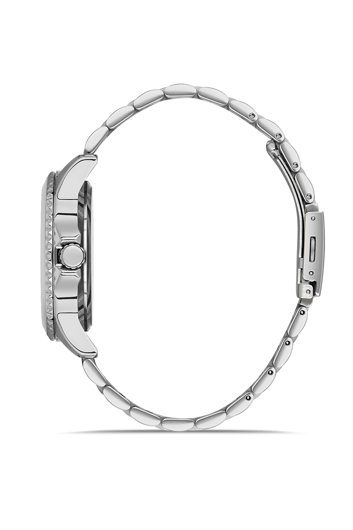 DAVID GUNER Gümüş Kaplamalı Yeşil Kadranlı Erkek Kol Saati - DG-8461GA-A10