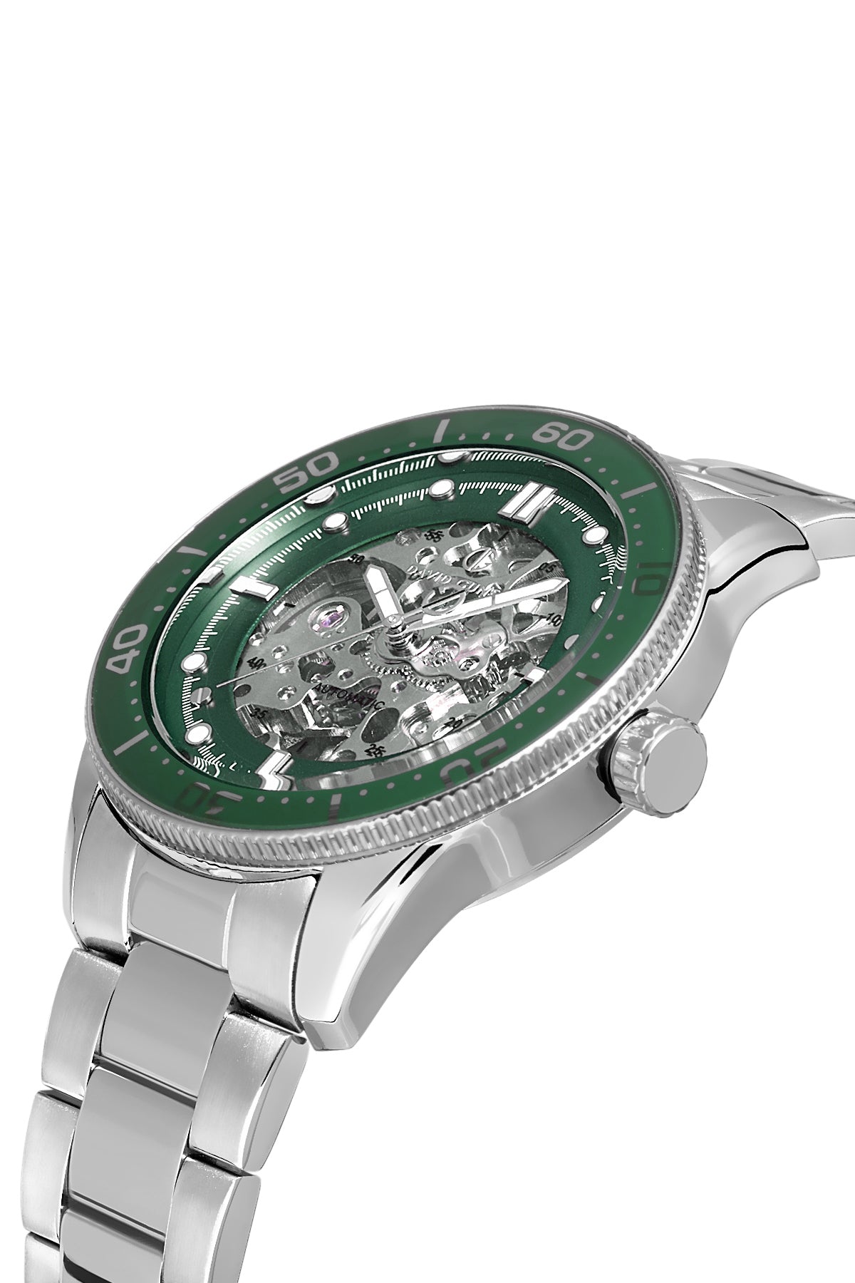 DAVID GUNER Green Dial Automatic Men's Watch