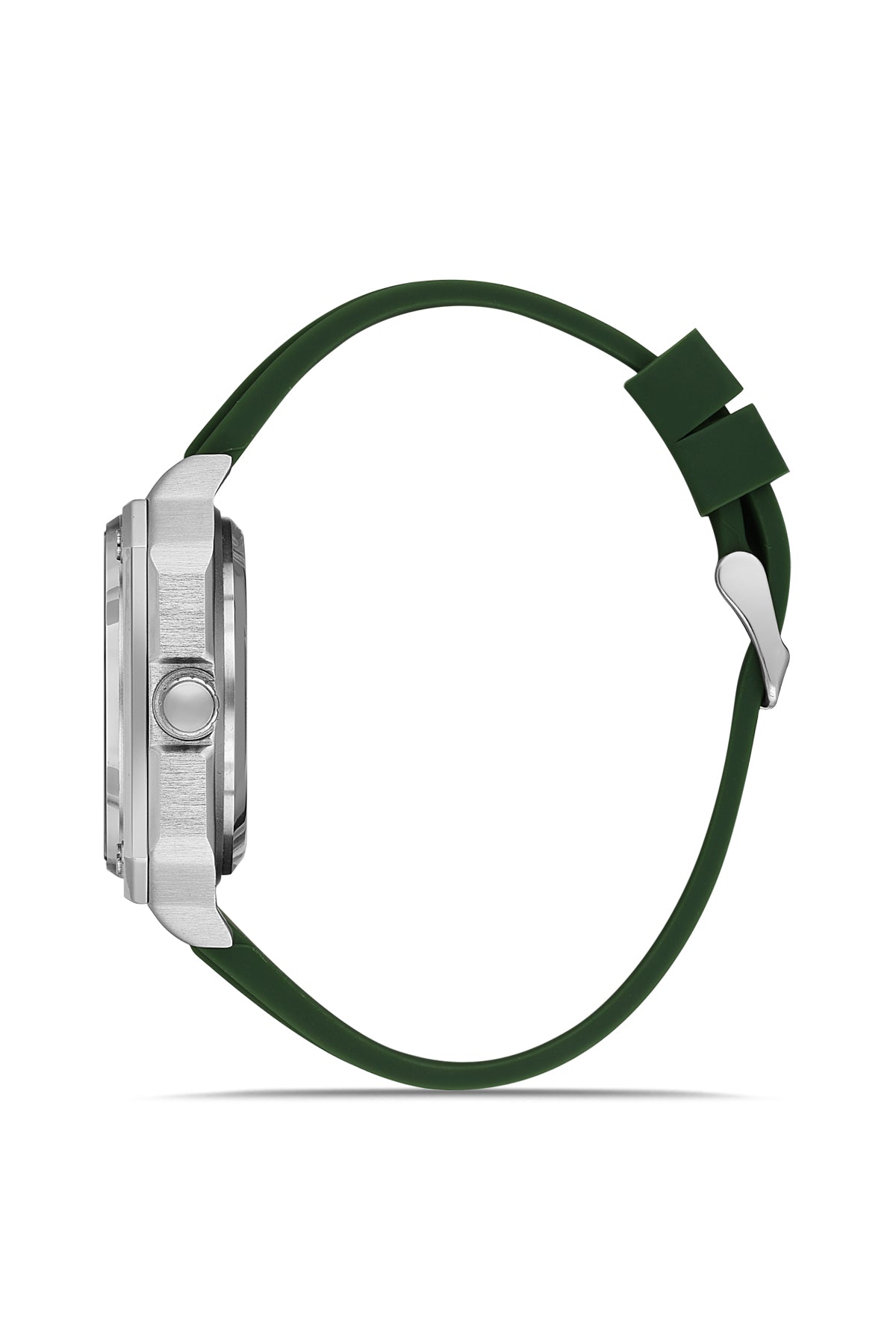 DAVID GUNER Gümüş Kaplamalı Yeşil Kadranlı Erkek Kol Saati - DG-8736GD-ZM10