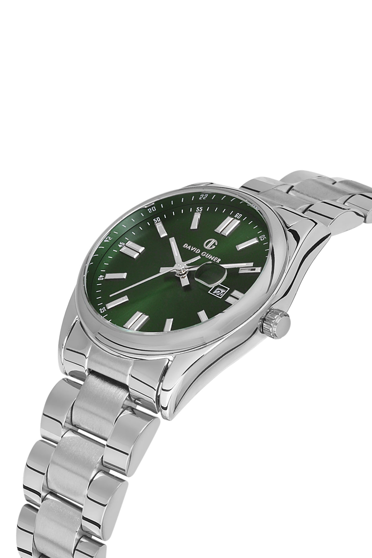 DAVID GUNER GÜMÜŞ KAPLAMALI YEŞİL KADRANLI KADIN KOL SAATİ - DG-8391LA-A10