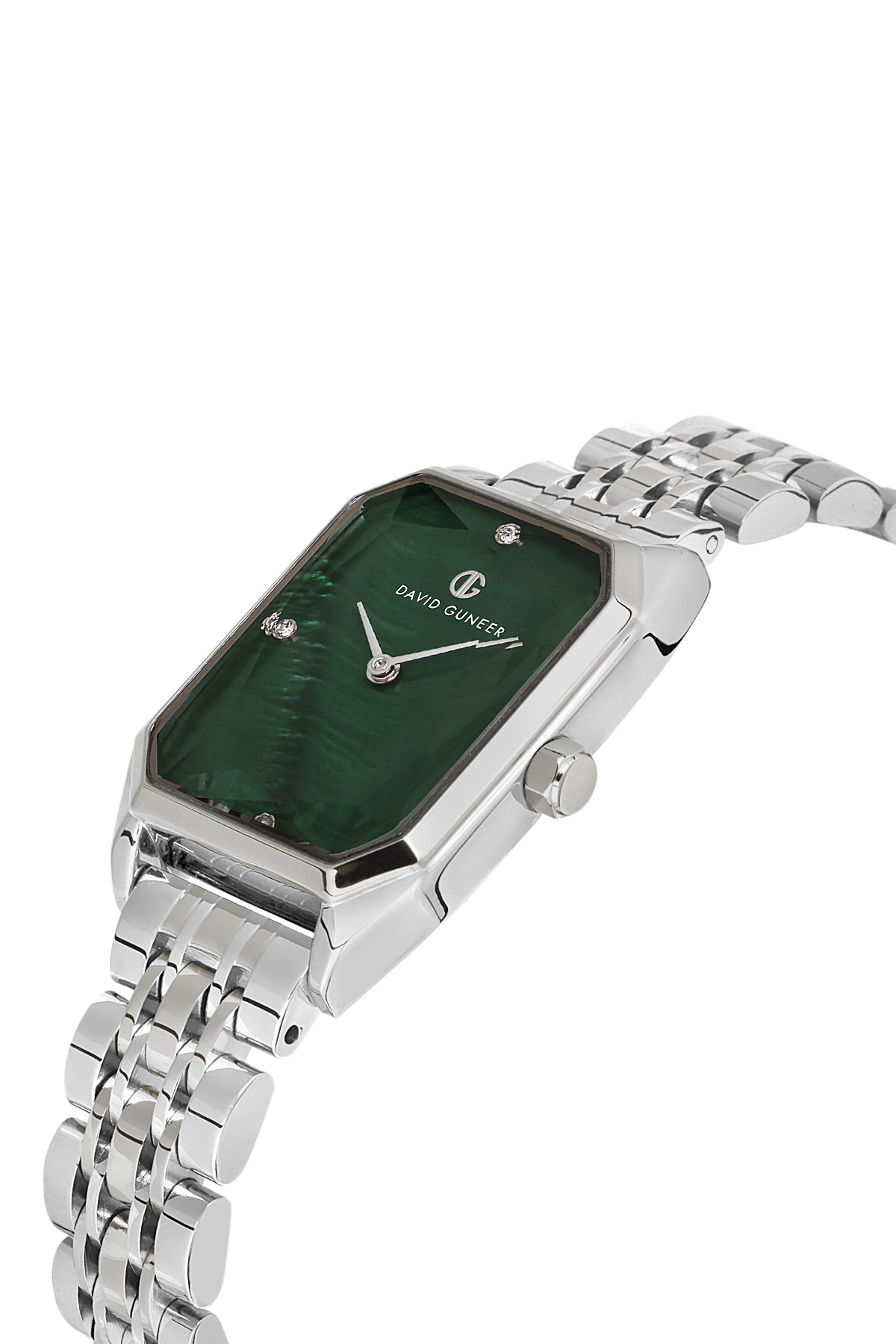 DAVID GUNER GÜMÜŞ KAPLAMALI YEŞİL KADRANLI KADIN KOL SAATİ DG-8417LA-A10