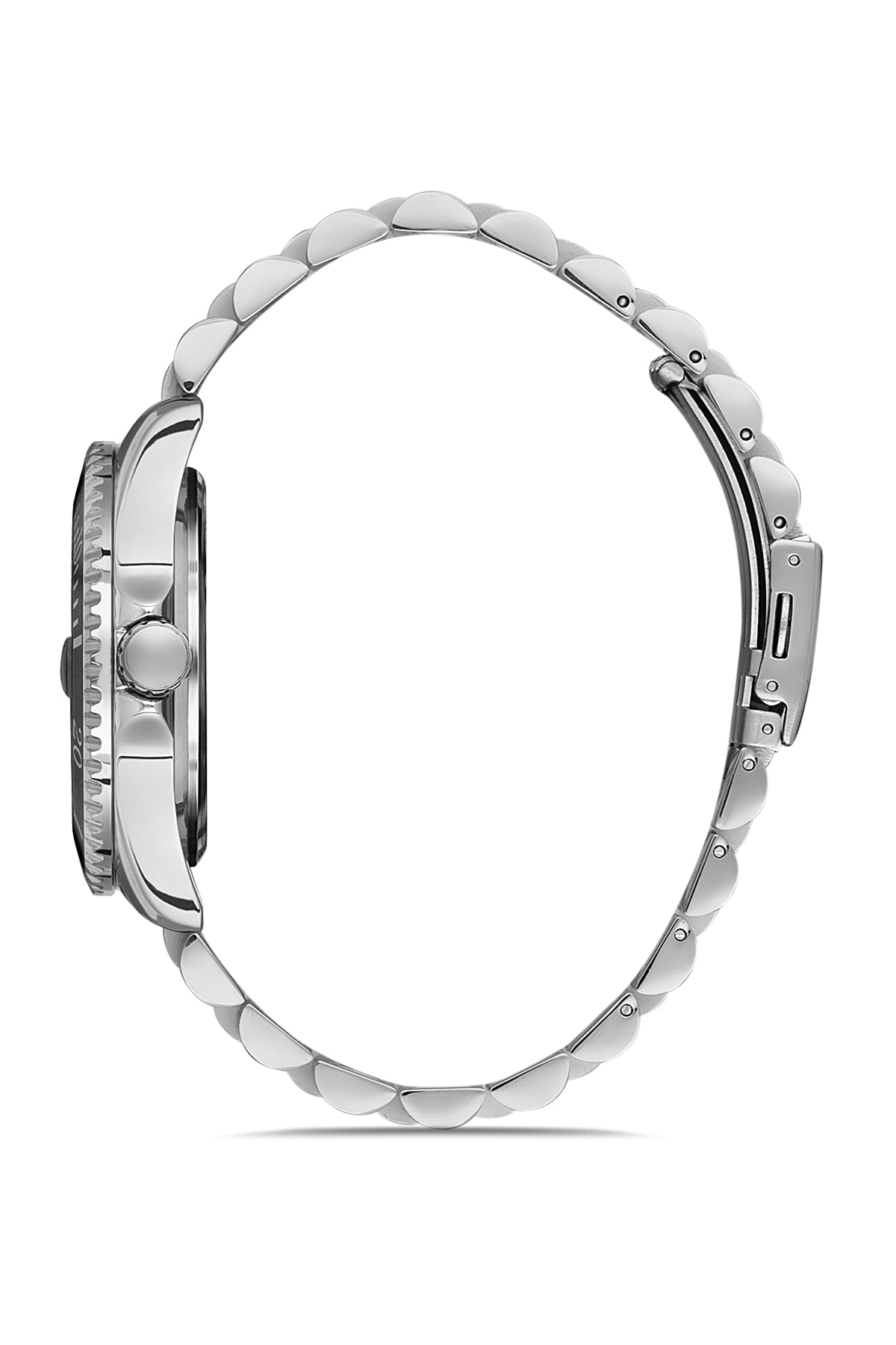 DAVID GUNER Gümüş Renk Kaplamalı Takvimli Erkek Kol Saati - DG-8230GA-A1