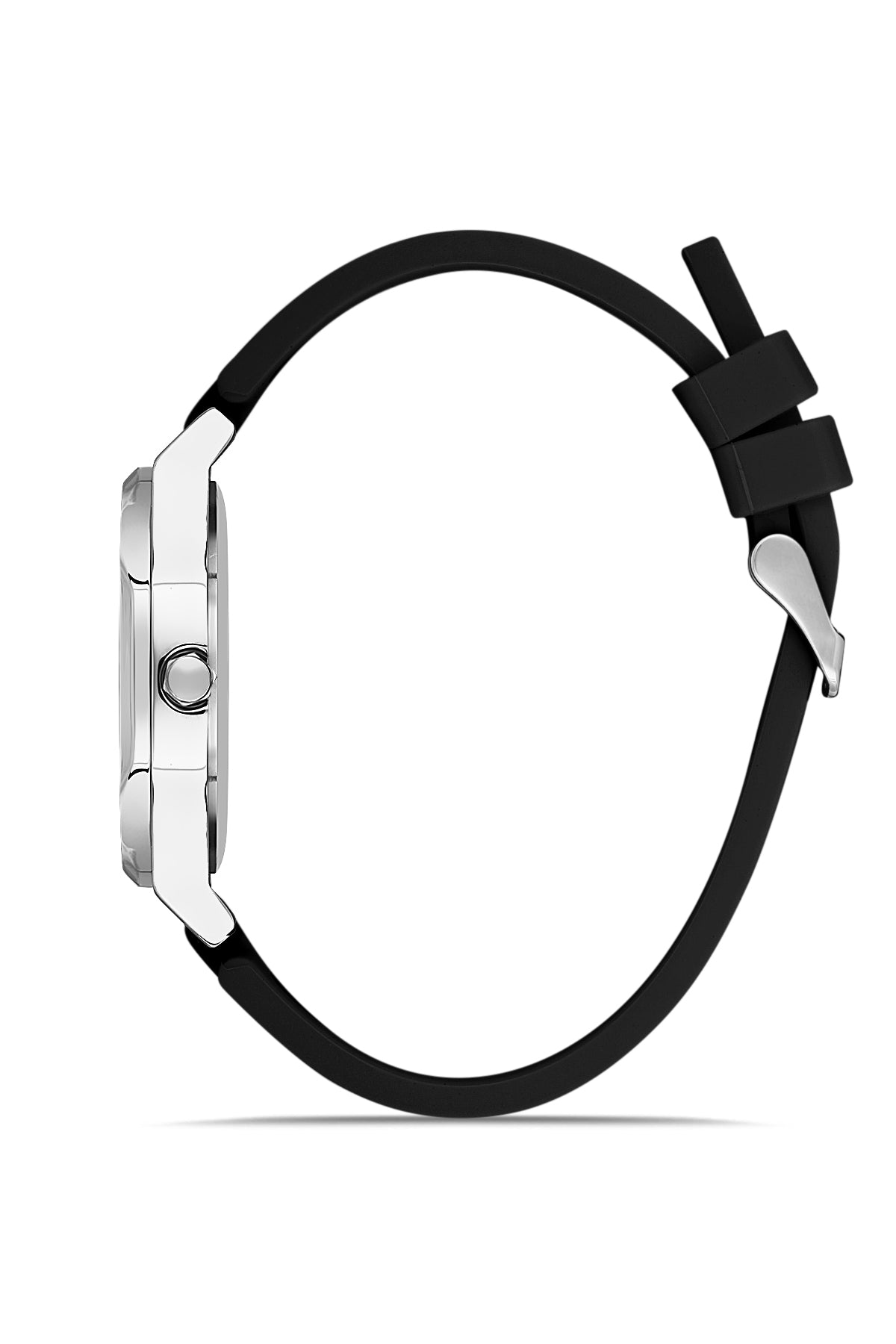 DAVID GUNER Gümüş Siyah Kaplamalı Siyah Kadranlı Erkek Kol Saati - DG-8470GD-J2