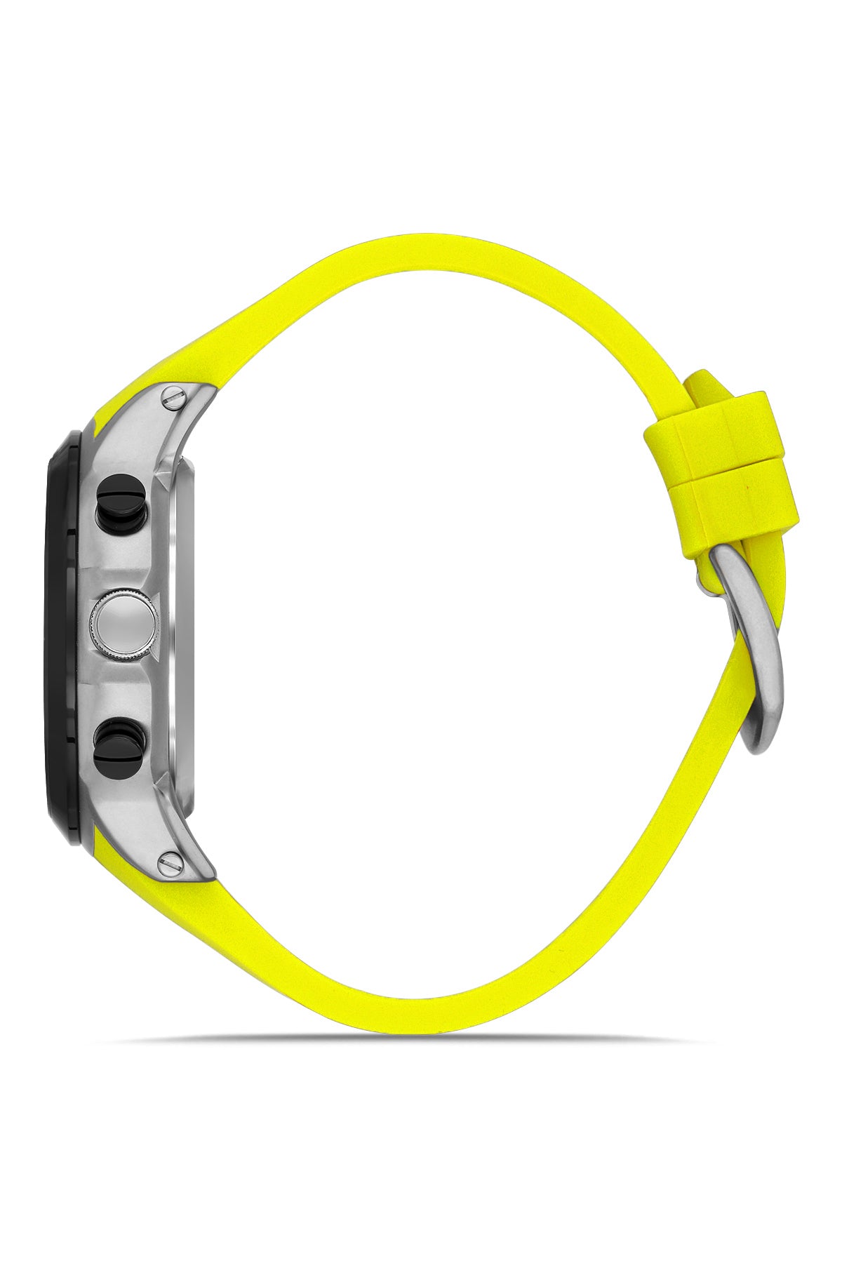 David Guner Yellow Silicone Band Men's Watch