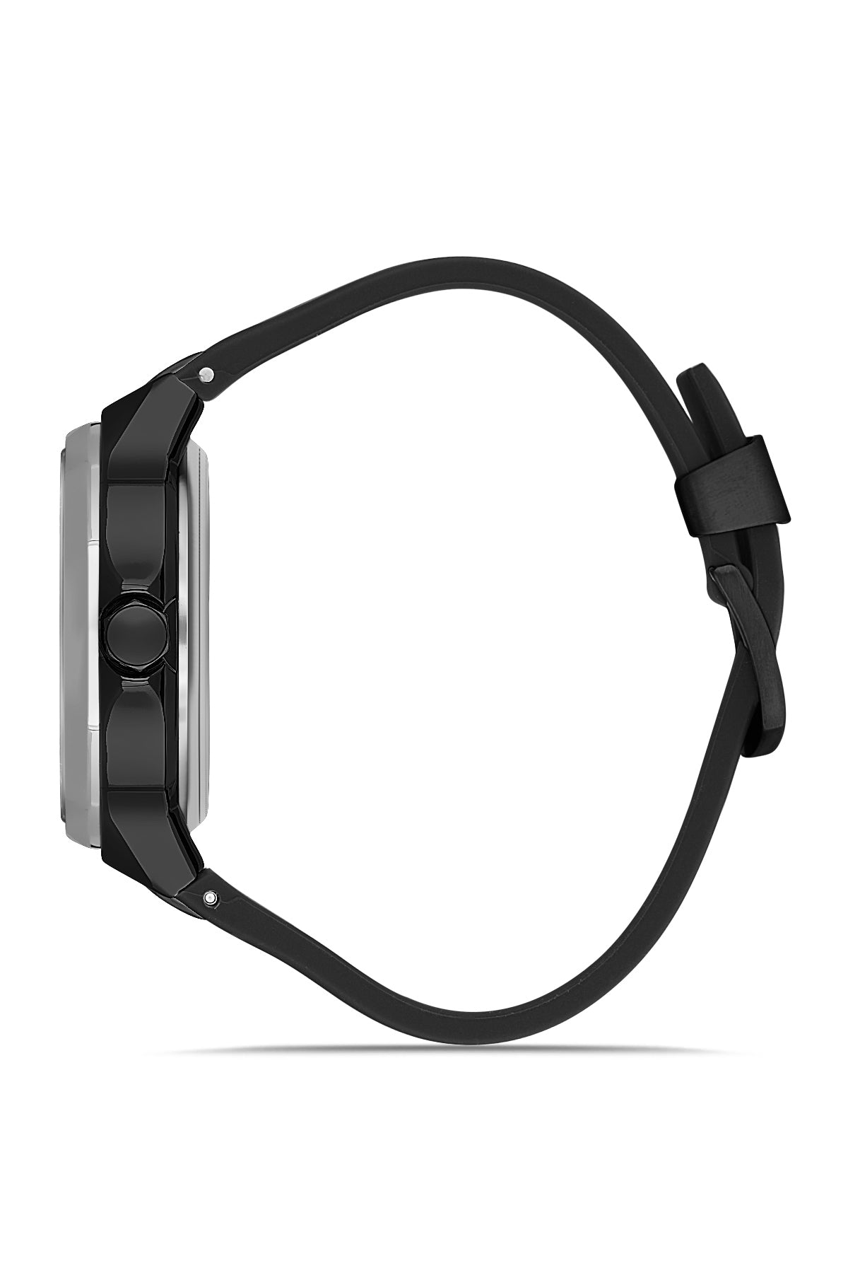 DAVID GUNER Gümüş Siyah Kaplamalı Siyah Kadranlı Erkek Kol Saati - DG-8823GD-J2J