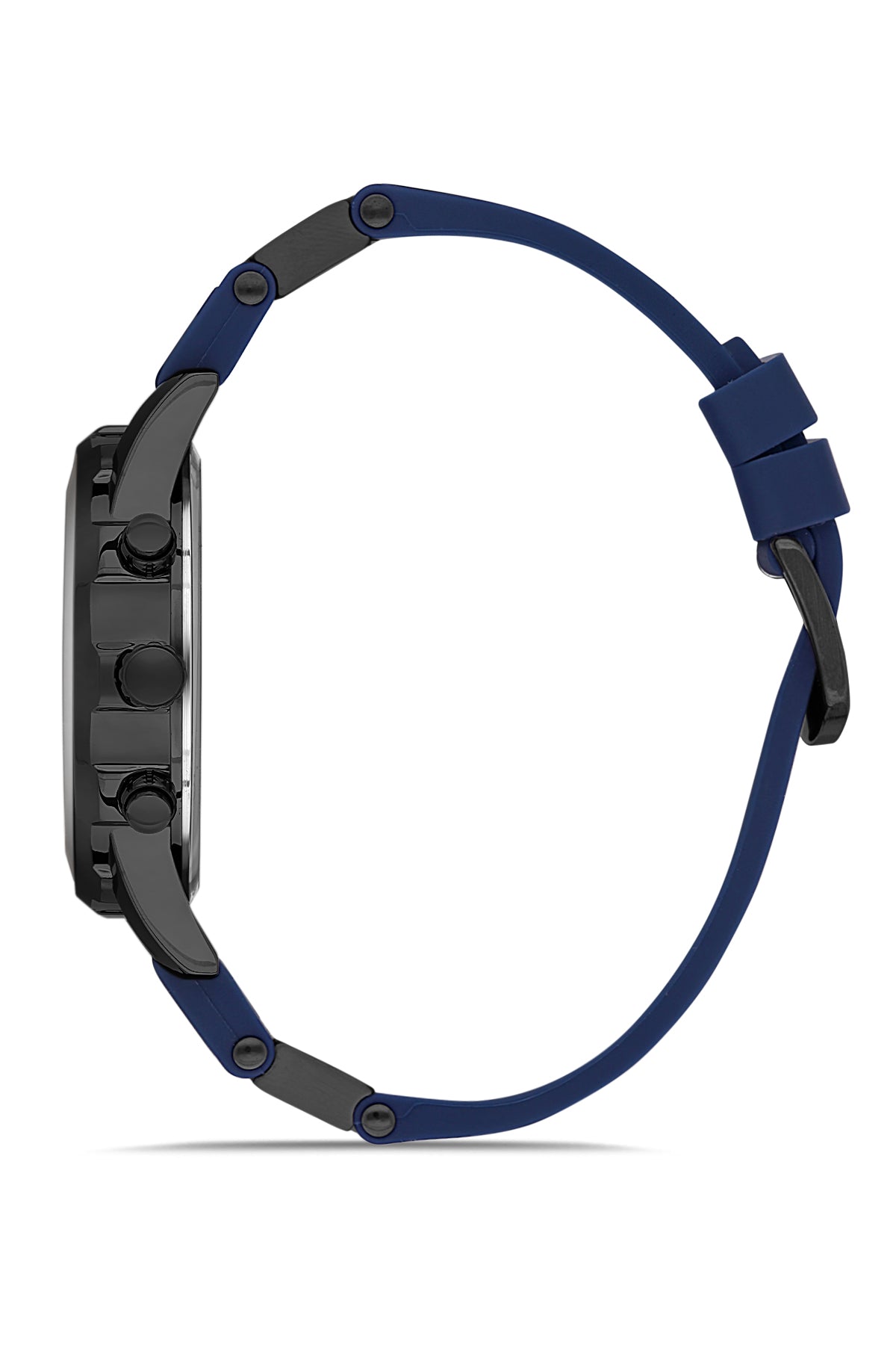 DAVID GUNER Gun Kaplama Gri Kadranlı Multi Fonksiyonlu Silikon Kayışlı Erkek Kol Saati - DG-8456GD-ZA9