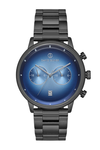 DAVID GUNER GUN KAPLAMALI MAVİ KADRANLI ERKEK KOL SAATİ - DG-8250GA-V3