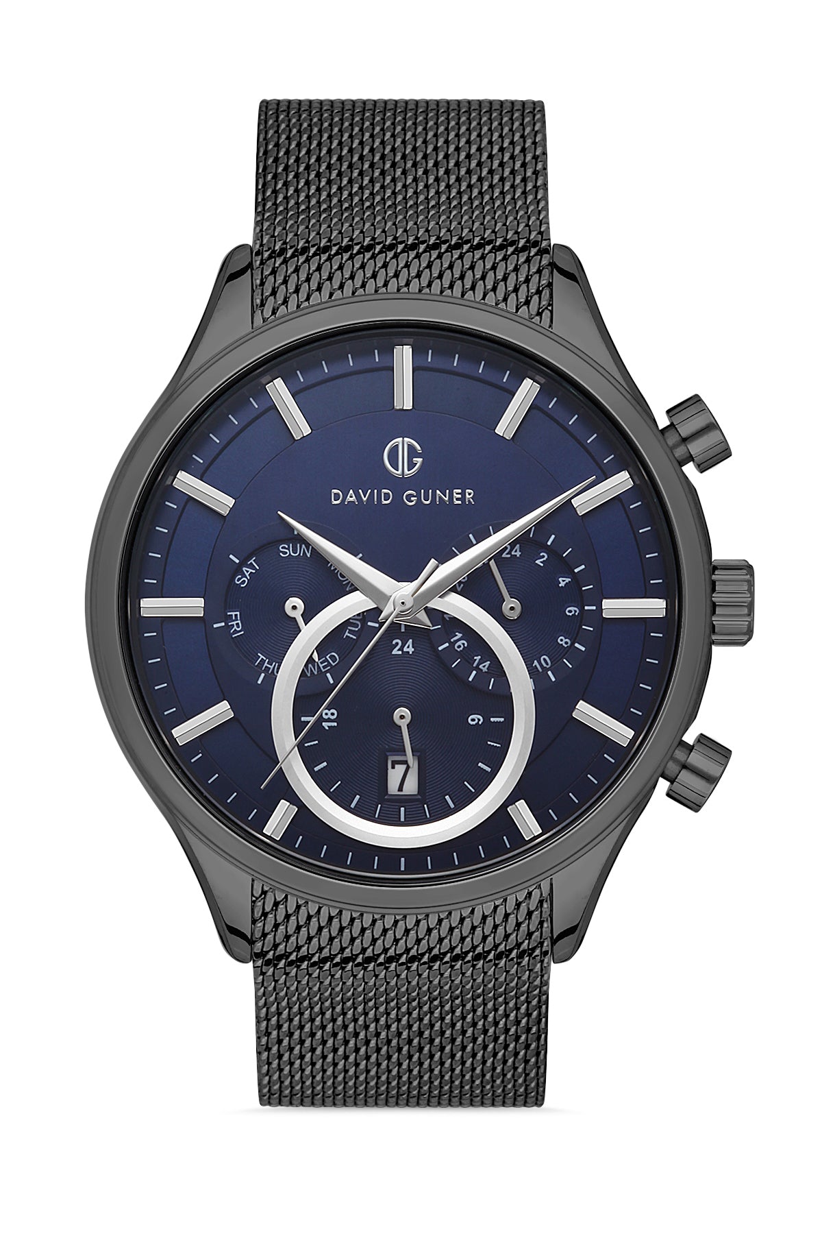 DAVID GUNER GUN KAPLAMALI MAVİ KADRANLI ERKEK KOL SAATİ - DG-8257GC-V3