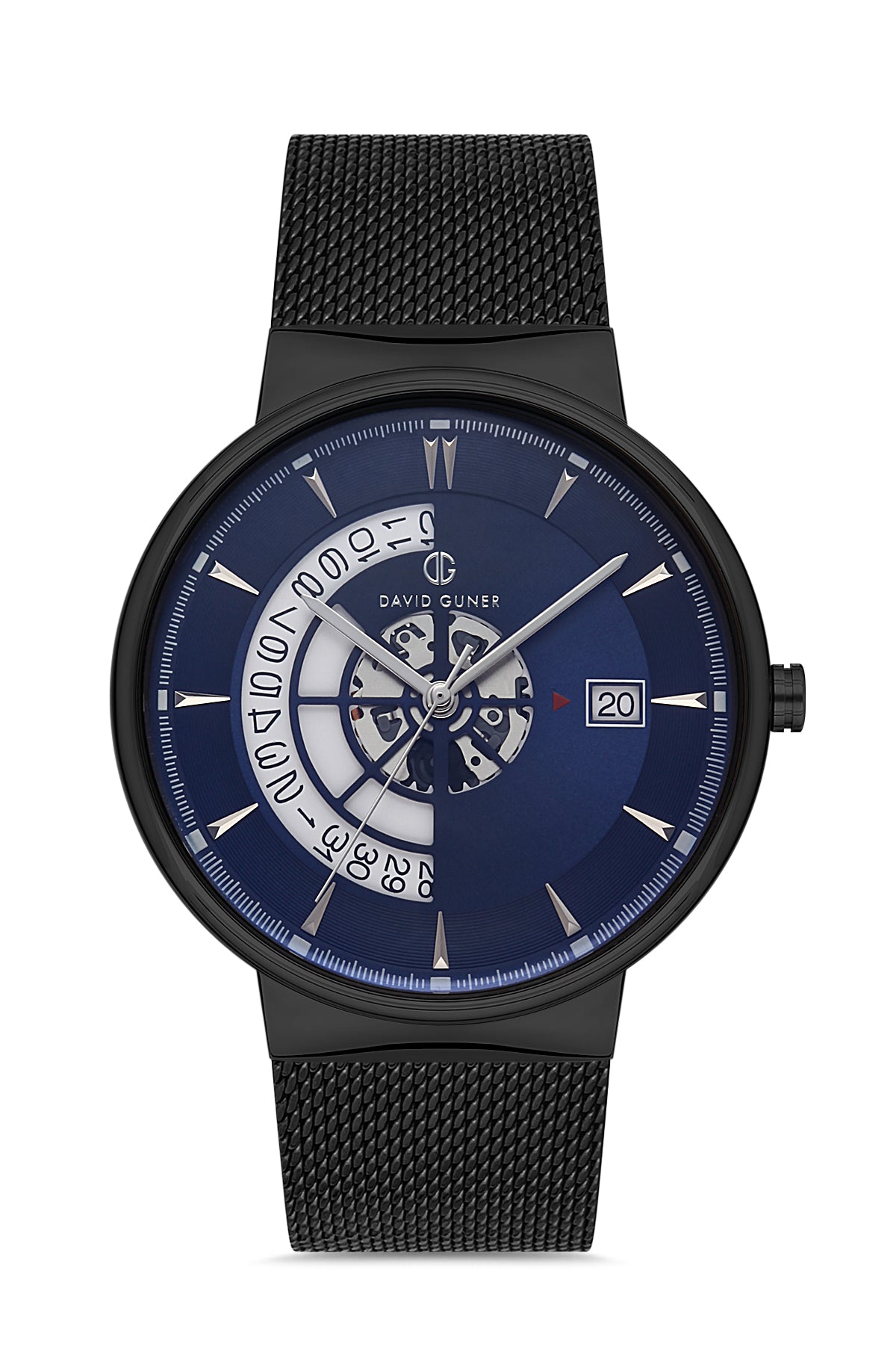 DAVID GUNER GUN KAPLAMALI MAVİ KADRANLI ERKEK KOL SAATİ DG-8309GC-V3