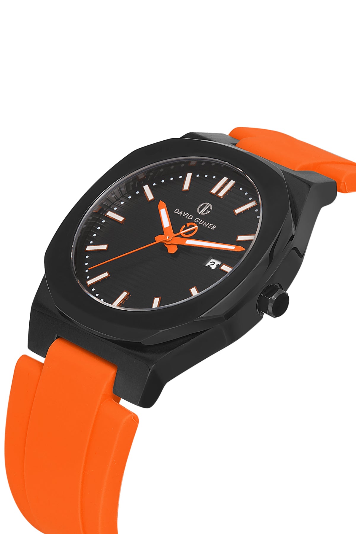 DAVID GUNER Gun Kaplamalı Silikon Kordonlu Erkek Kol Saati - DG-8470GD-ZQ2