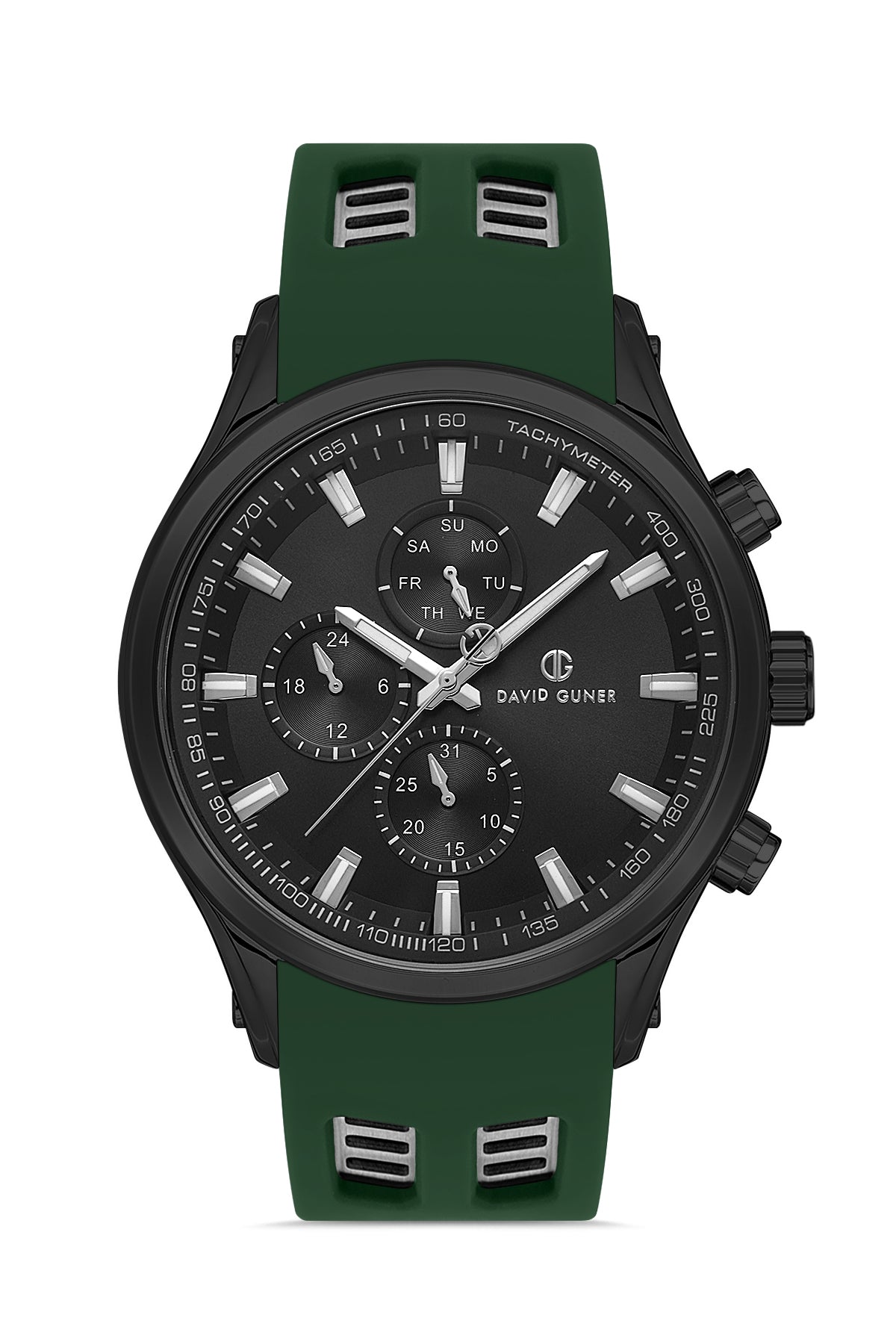 DAVID GUNER GUN KAPLAMALI SİYAH KADRANLI ERKEK KOL SAATİ DG-8498GD-ZF2