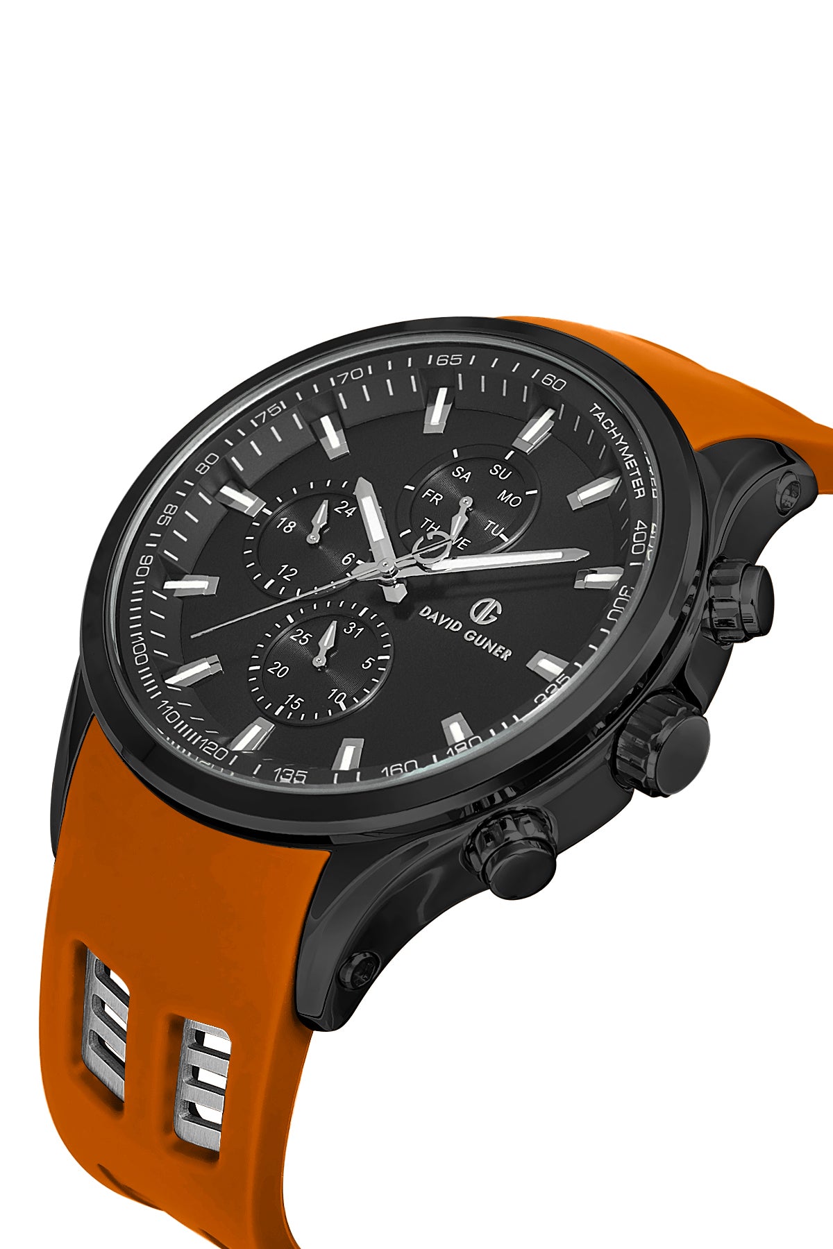 DAVID GUNER GUN KAPLAMALI SİYAH KADRANLI ERKEK KOL SAATİ DG-8498GD-ZQ2