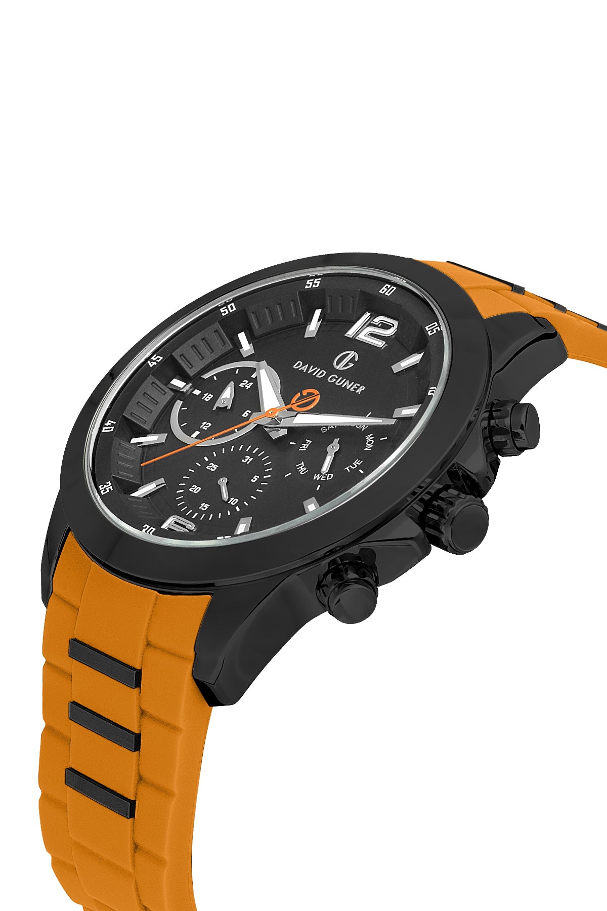 DAVID GUNER GUN KAPLAMALI SİYAH KADRANLI ERKEK KOL SAATİ DG-8615GD-ZQ2
