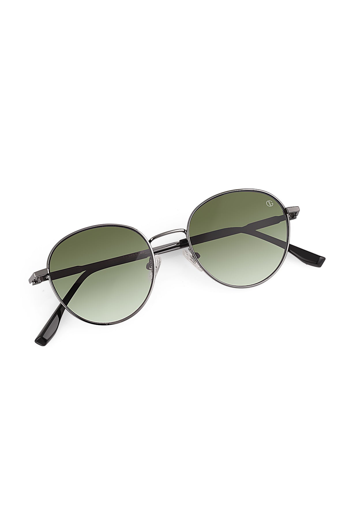 DAVID GUNER Gümüş Çerçeveli Yeşil Degrade Camlı Unisex Güneş Gözlüğü - G8804-C102