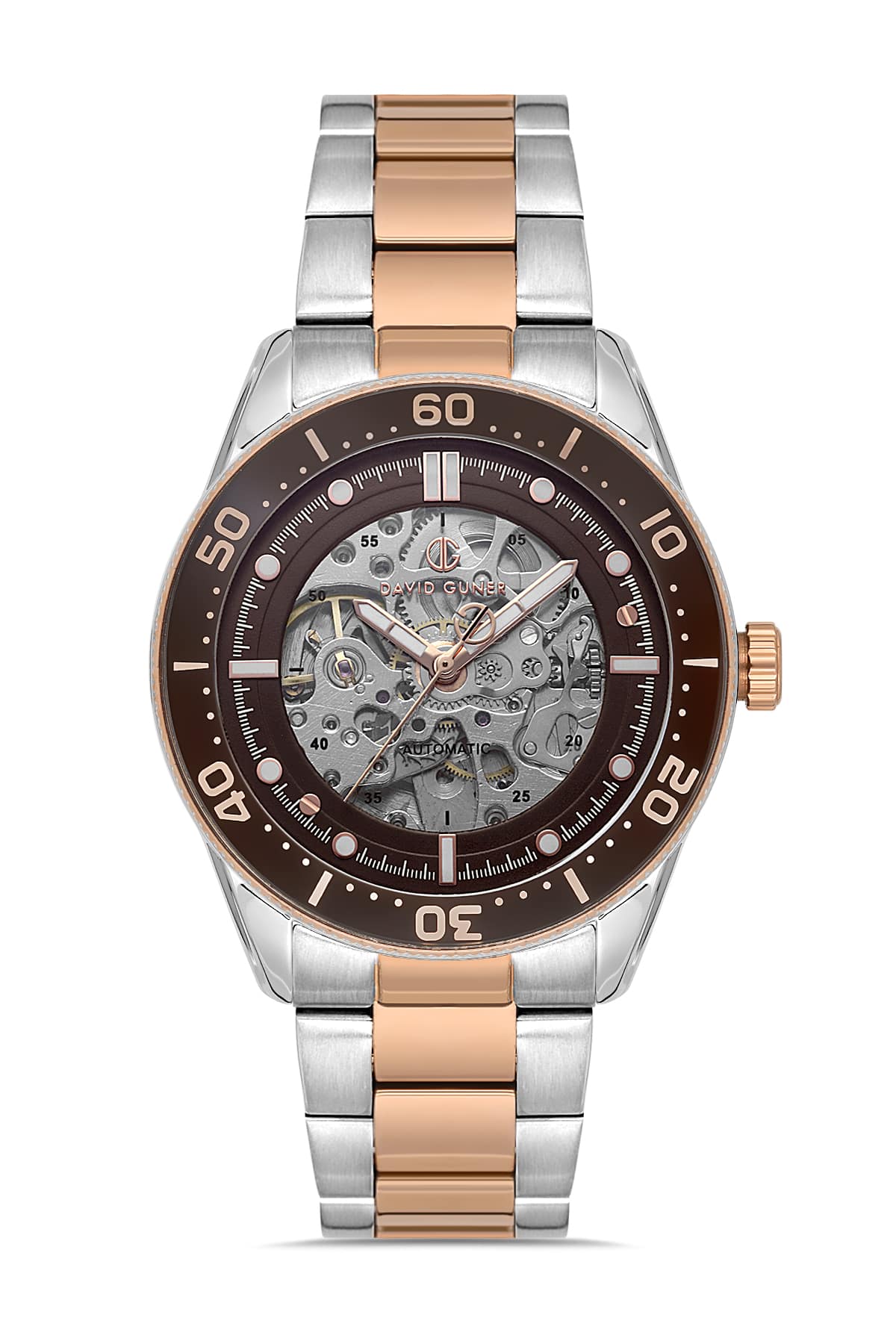 David Guner Brown Dial Automatic Men's Watch