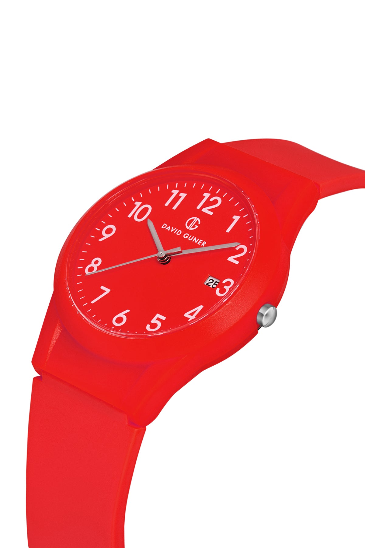 DAVID GUNER Kırmızı Kadranlı Takvimli Erkek Kol Saati