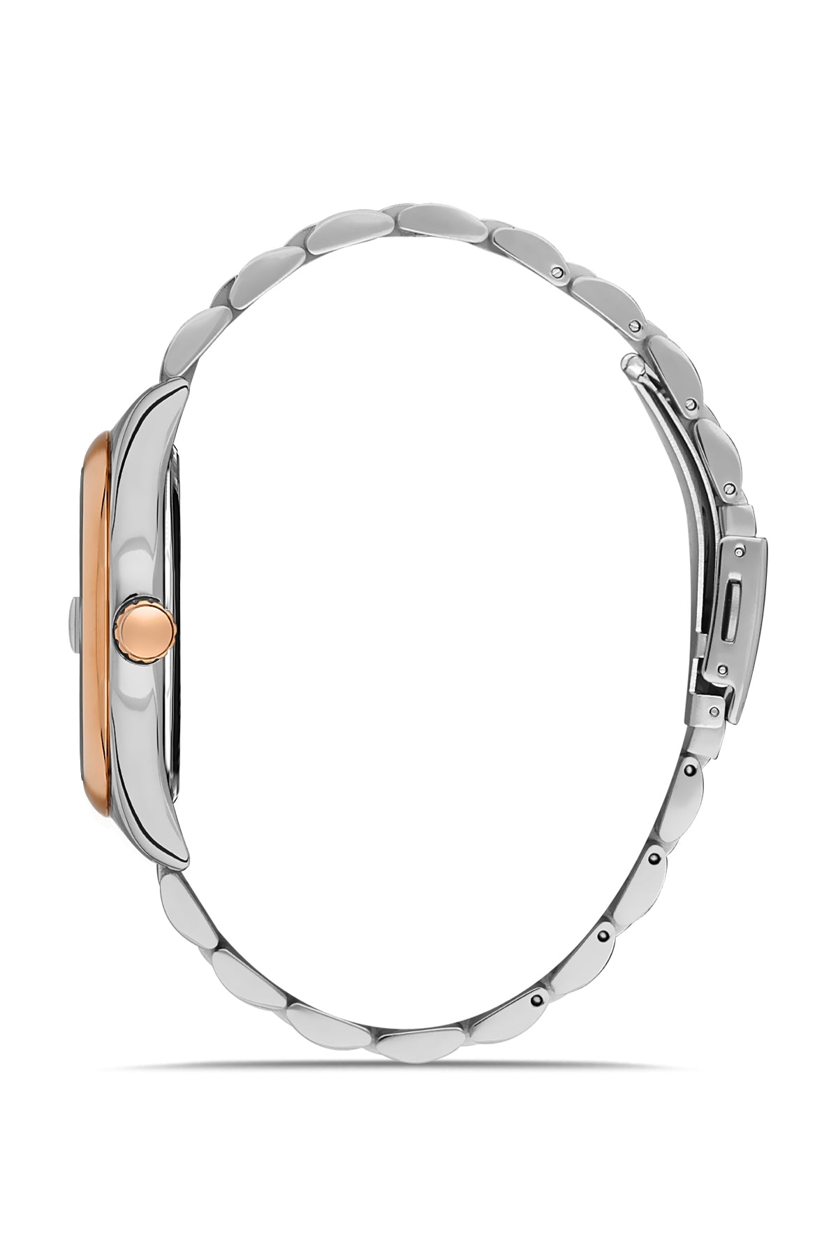 DAVID GUNER Kahverengi Kadranlı Kahverengi ve Gümüş Renk Kaplama Paslanmaz Çelik Kordonlu Erkek Kol Saati – DG-8390GA-E6