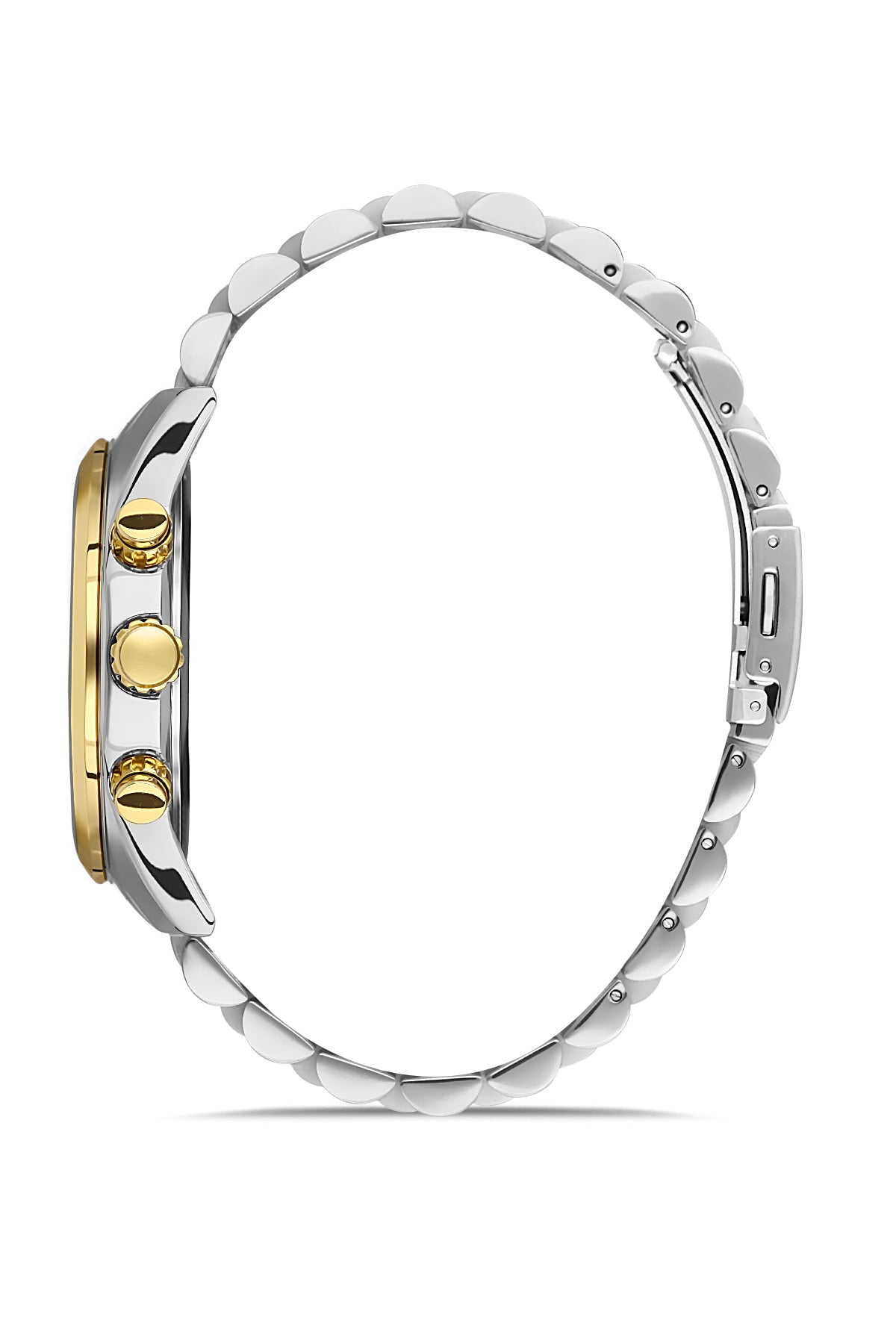 DAVID GUNER SARI BEYAZ KAPLAMALI YEŞİL KADRANLI ERKEK KOL SAATİ DG-8402GA-D10