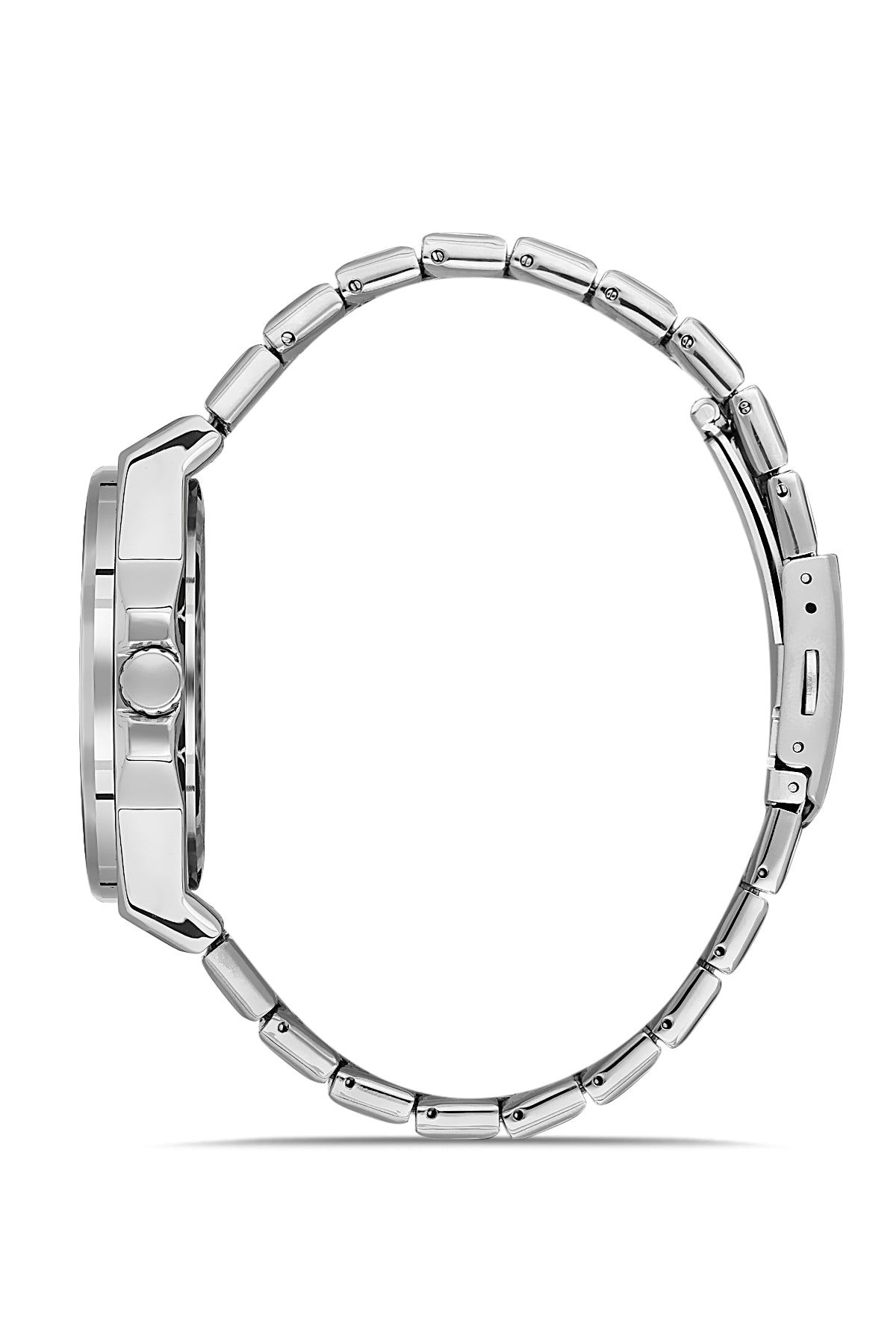 DAVID GUNER Erkek Kol Saati - Gümüş Kasa, Siyah Kadran, Takvimli - DG-8608GA-A2