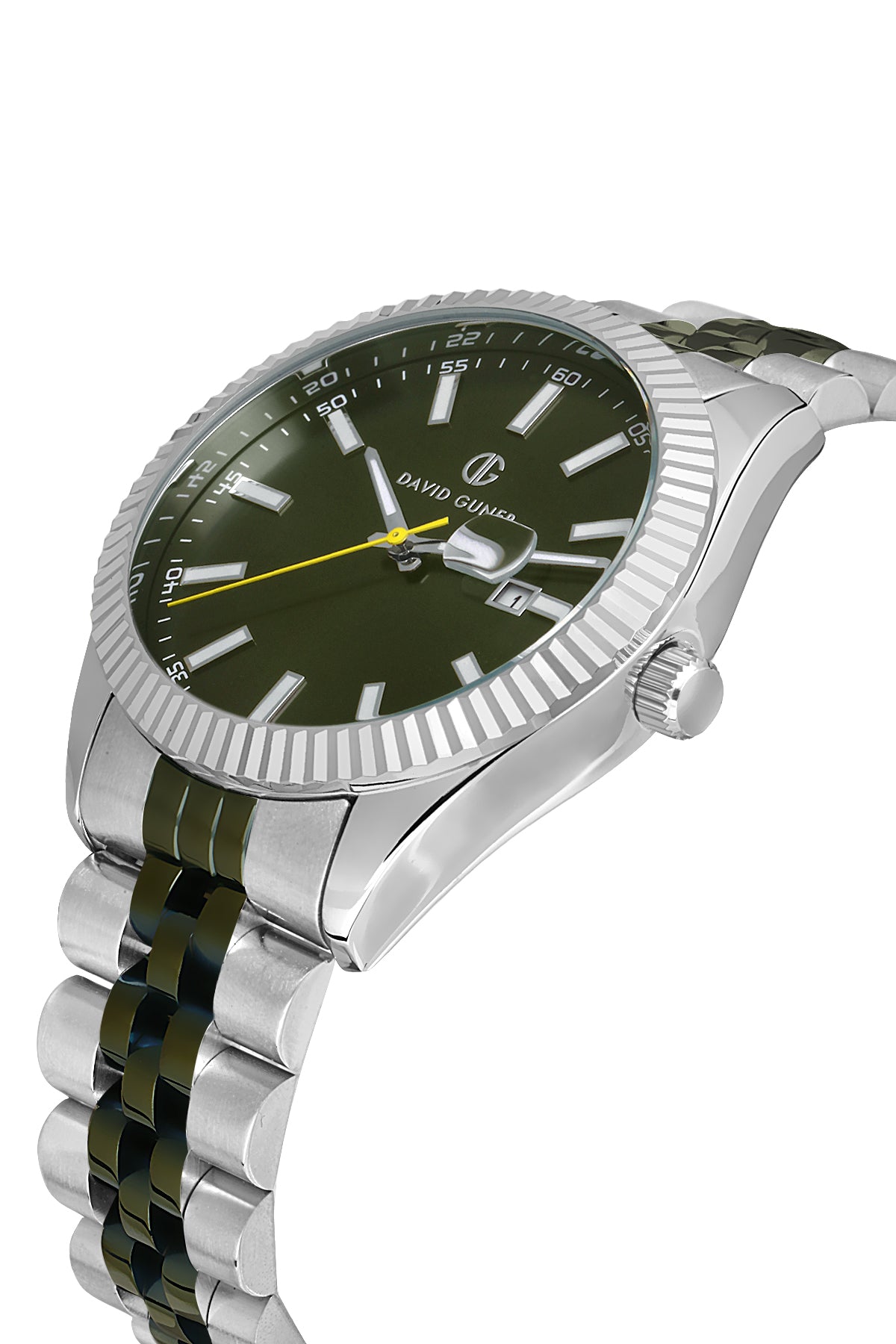 DAVID GUNER GÜMÜŞ KAPLAMALI MAVİ KADRANLI ERKEK KOL SAATİ DG-8626GA-ZM10