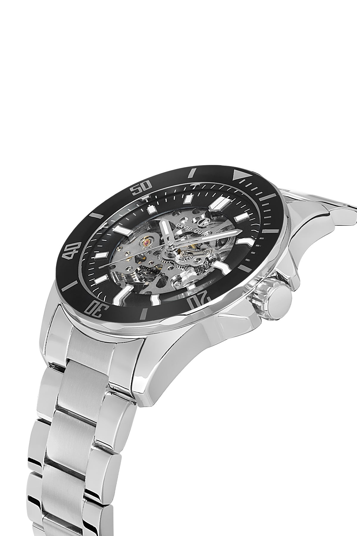 DAVID GUNER KOL SAATİ SİYAH Kadran GÜMÜŞ Kaplama ERKEK - DG-8674GA-A2