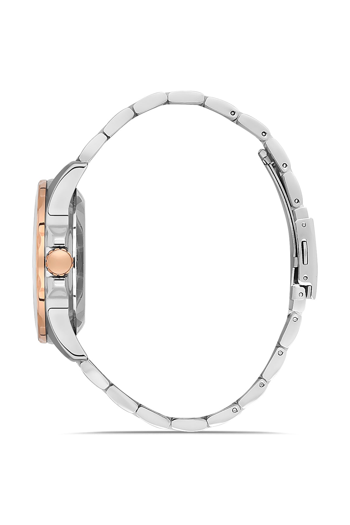 DAVID GUNER KOL SAATİ KAHVERENGİ Kadran ROSE BEYAZ Kaplama ERKEK - DG-8674GA-E6