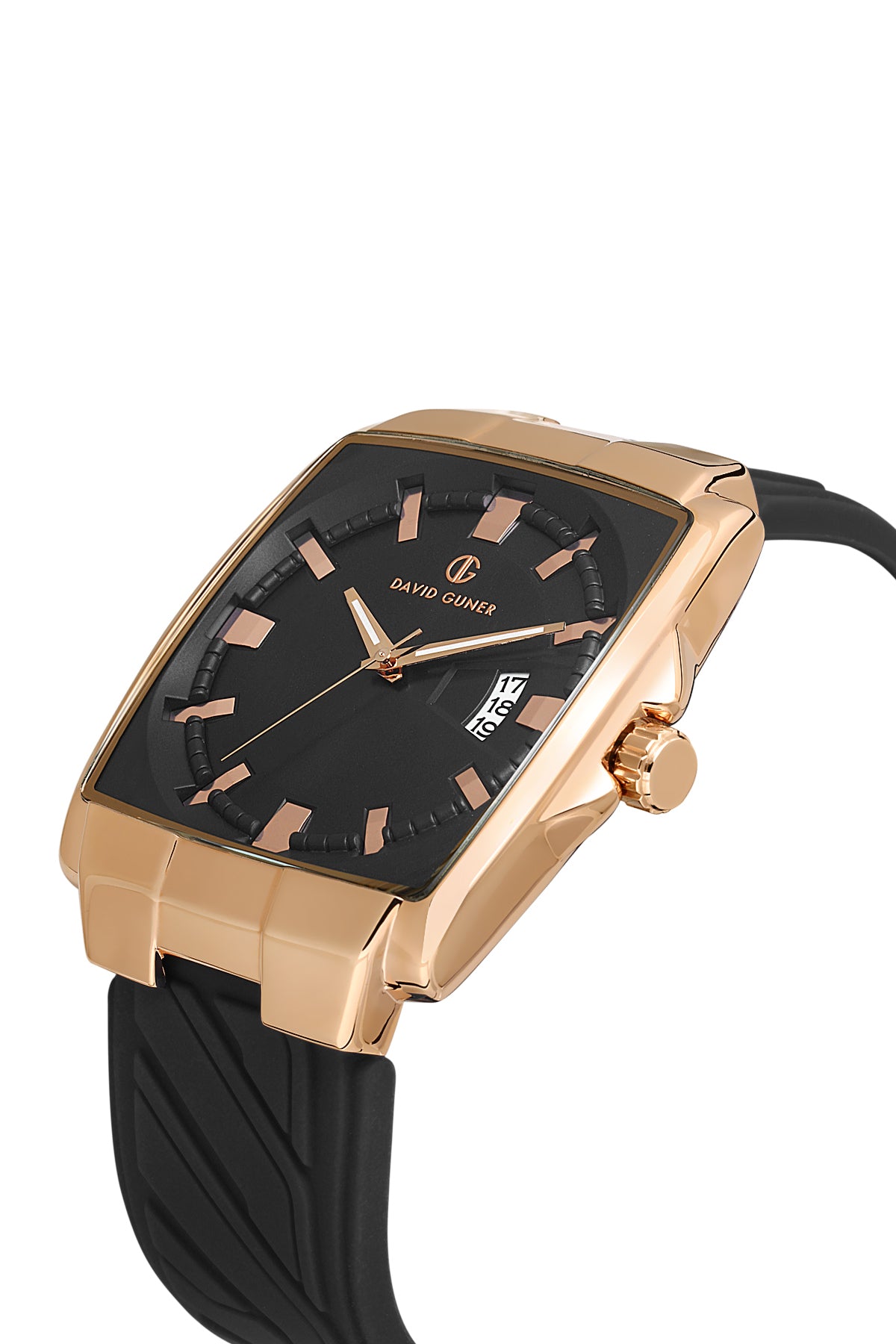 DAVID GUNER Rose Siyah Kaplamalı Siyah Kadranlı Erkek Kol Saati - DG-8622GD-R2