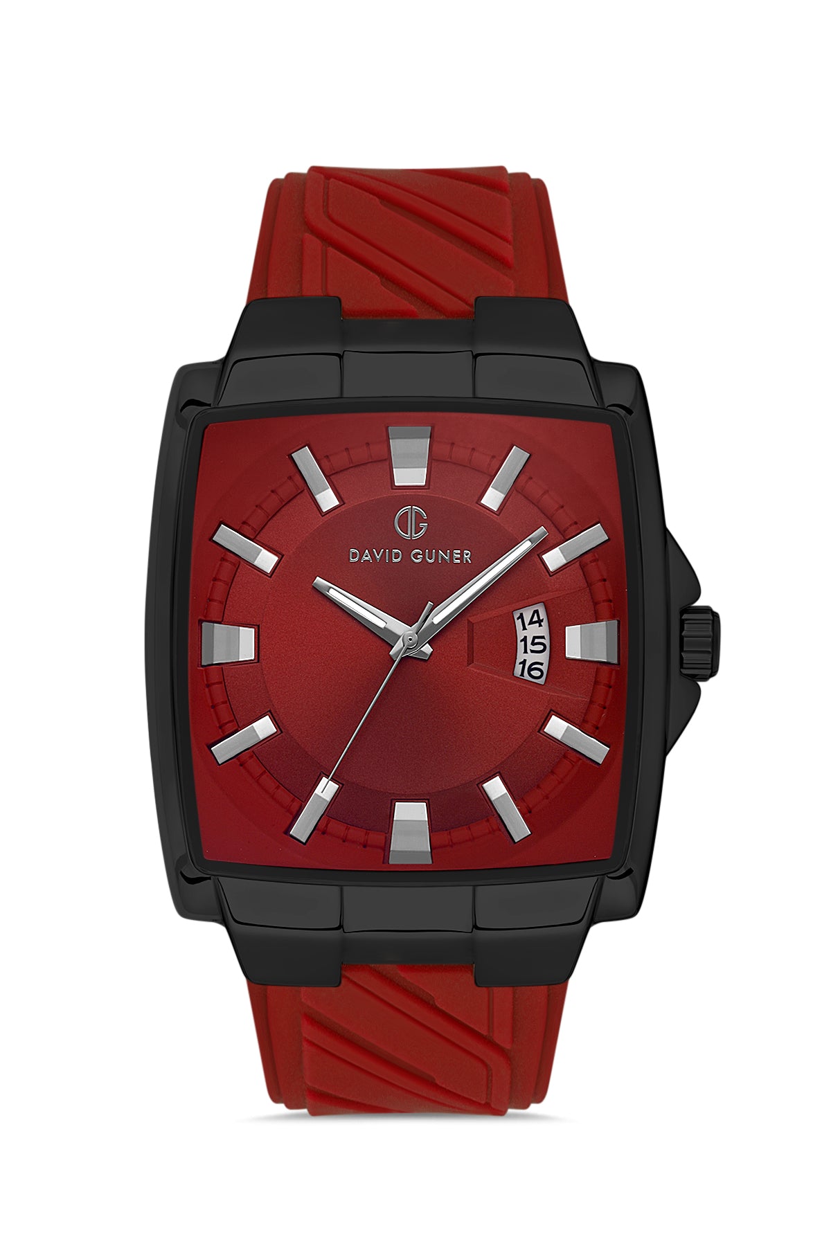 DAVID GUNER Gun Kaplamalı Kirmizi Kadranlı Erkek Kol Saati - DG-8622GD-ZP8