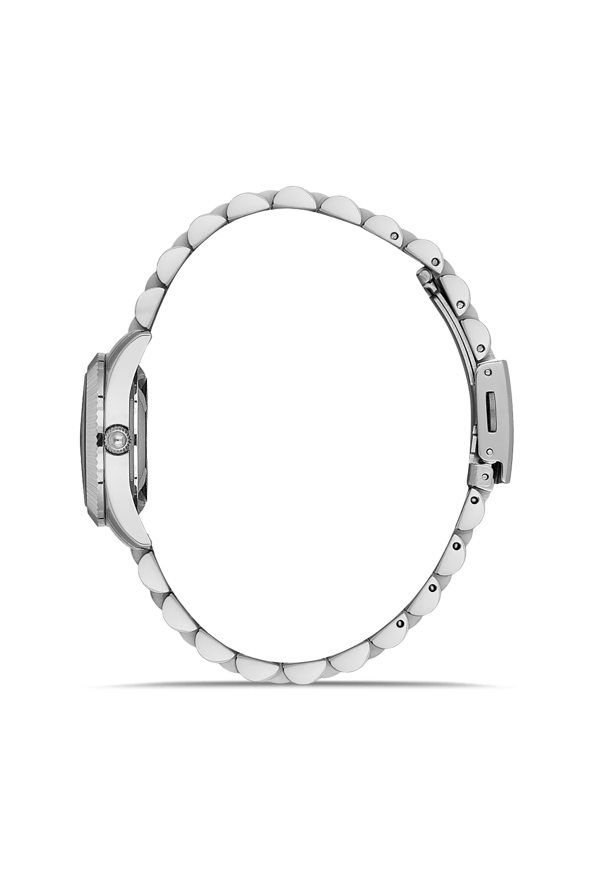 DAVID GUNER Gümüş Kaplama Pembe Kadranlı Paslanmaz Masif Çelik Kadın Kol Saati - DG-8731LA-A8