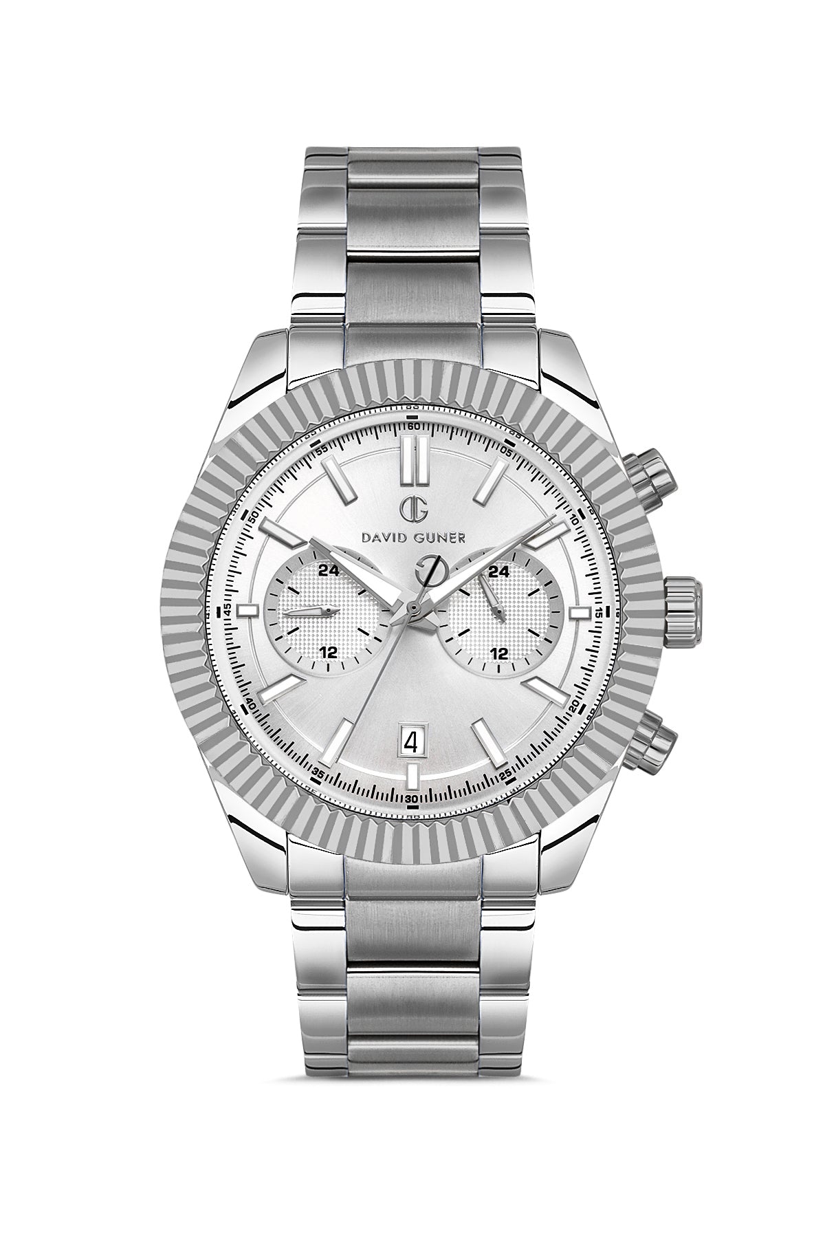 DAVID GUNER Gümüş Kadranlı Gümüş Kaplama Erkek Kol Saati
