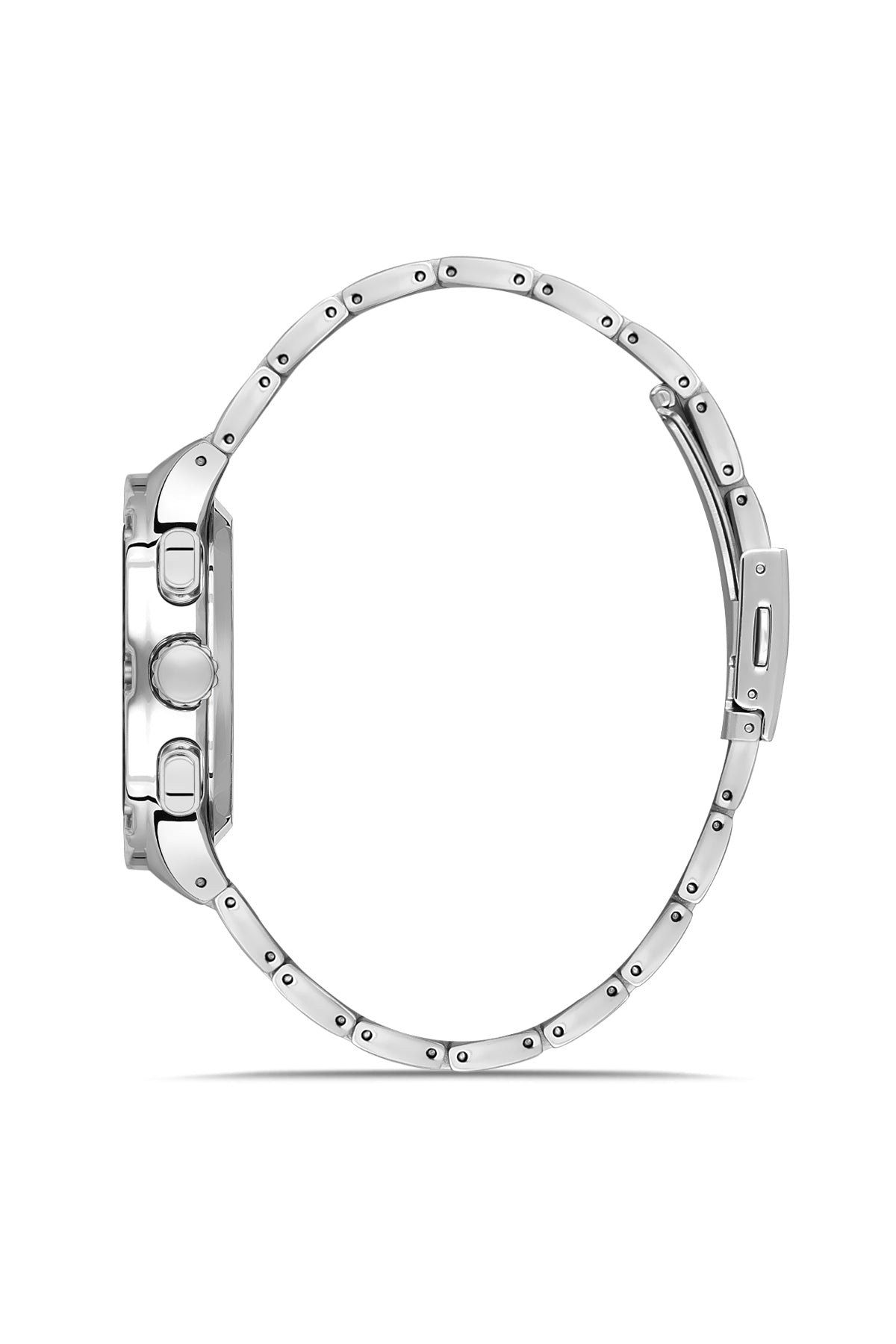 DAVID GUNER Gümüş Kaplamalı Siyah Kadranlı Erkek Kol Saati - DG-8852GA-J2