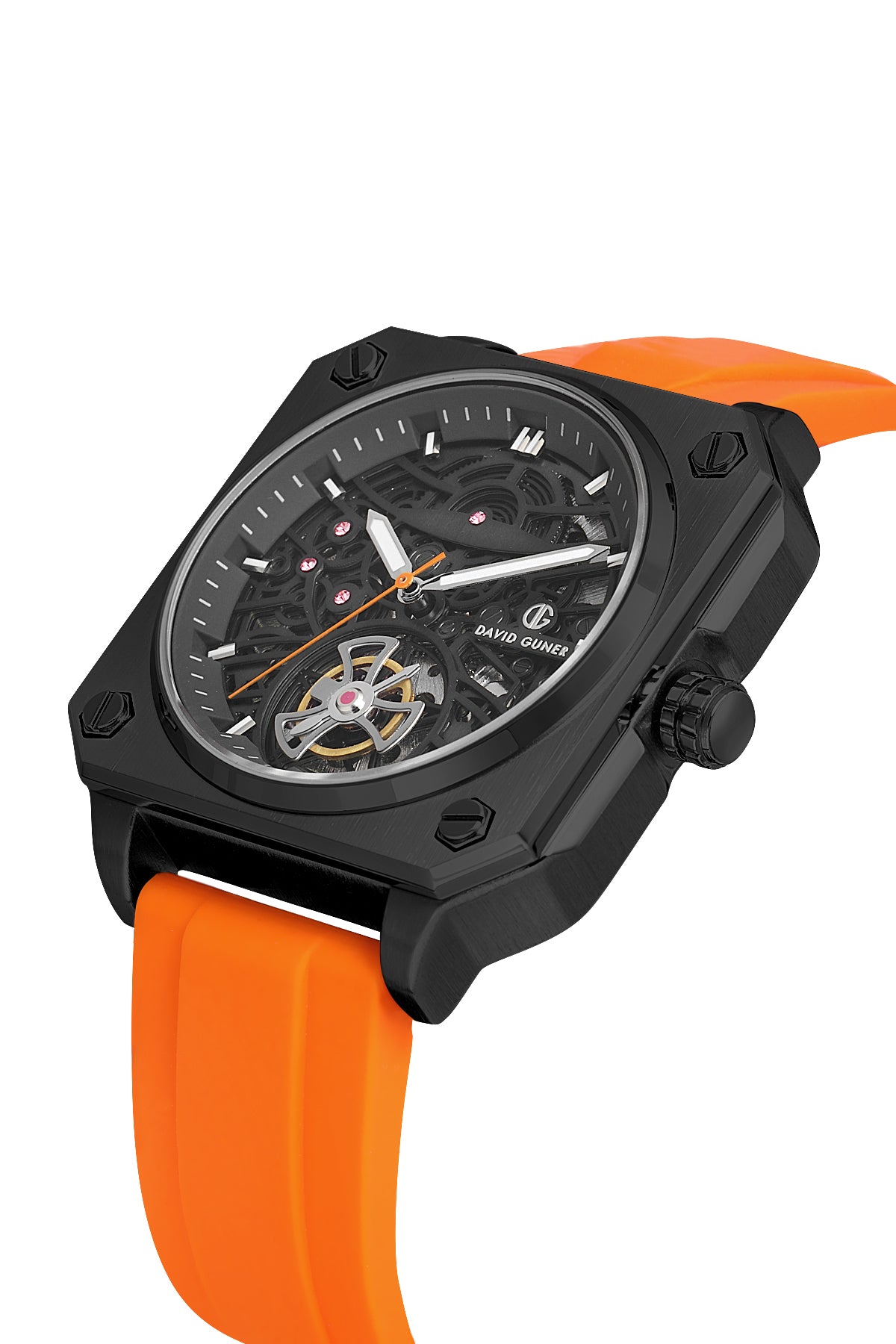 DAVID GUNER Siyah Kaplamalı Siyah Kadranlı Erkek Kol Saati - DG-8736GD-ZQ2