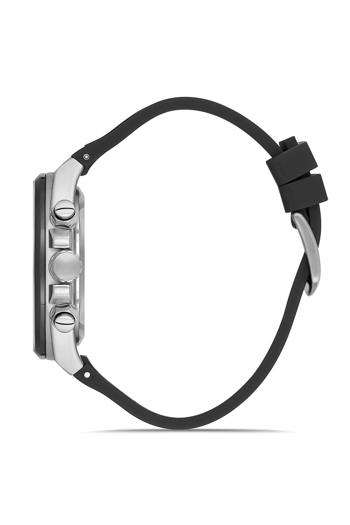 DAVID GUNER Gümüş siyah Kaplamalı Gümüş Kadranlı Erkek Kol Saati - DG-8848GD-J2