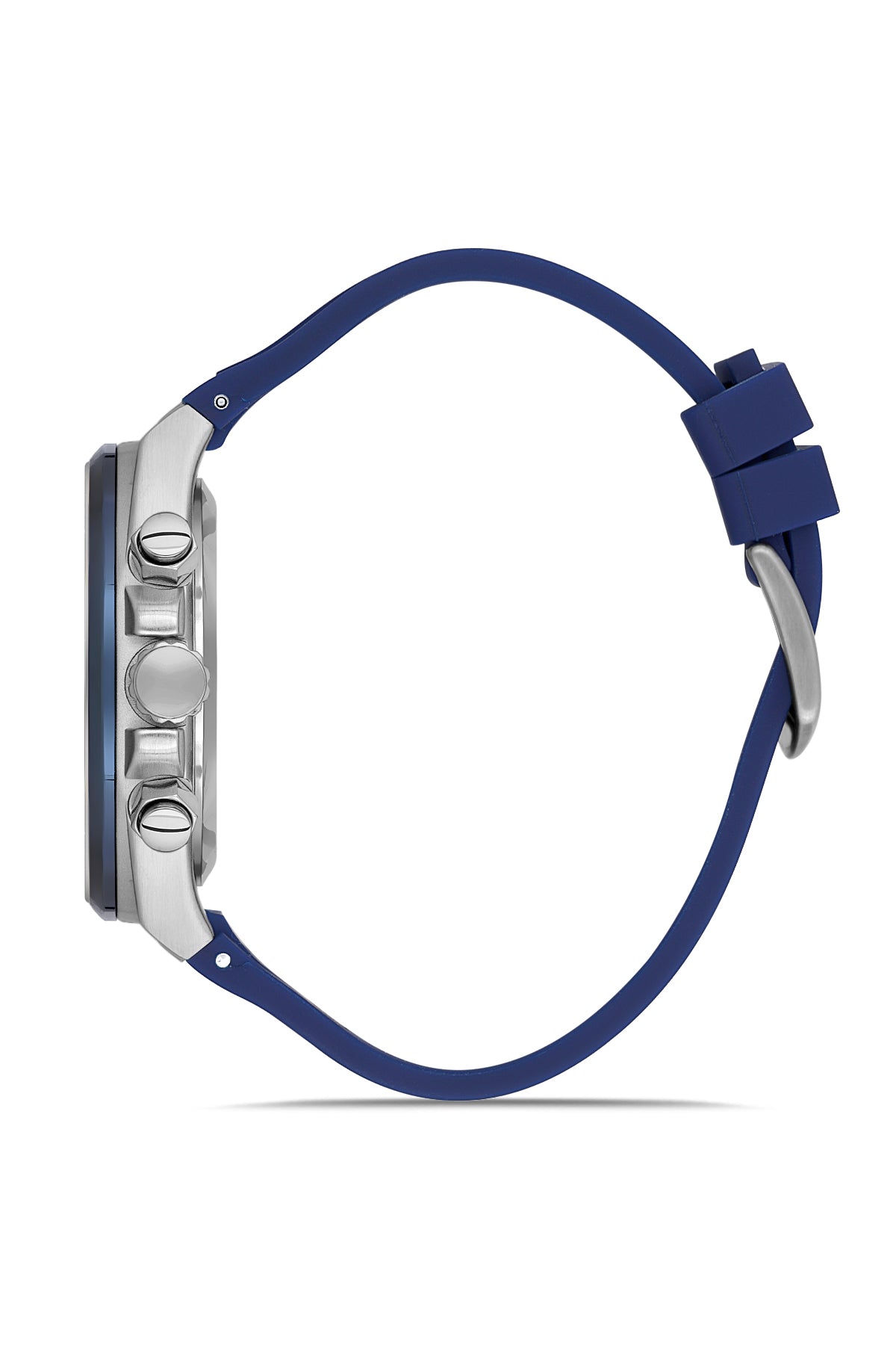 DAVID GUNER Gümüş mavi Kaplamalı Mavi Kadranlı Erkek Kol Saati - DG-8848GD-L3